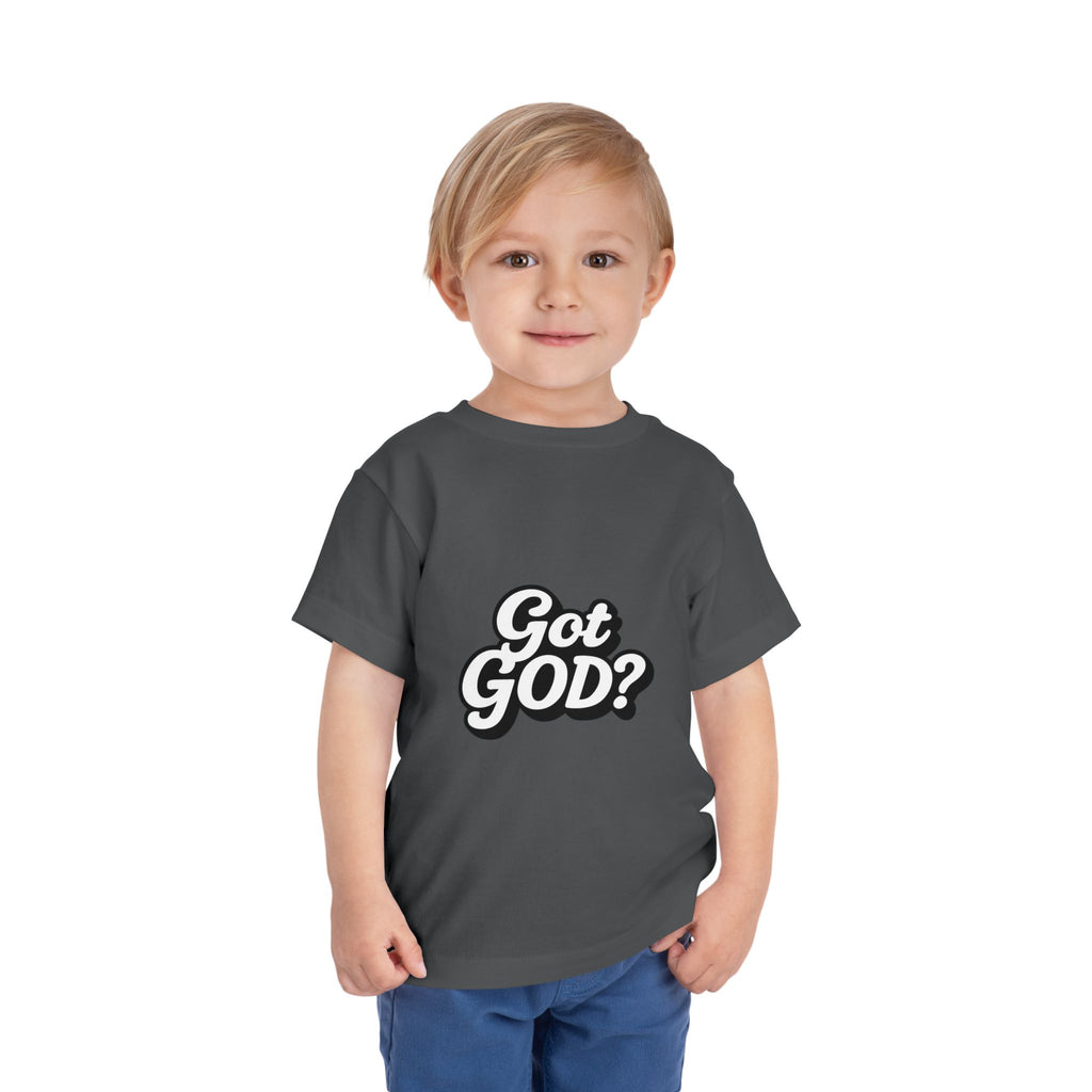 Toddler Tee — "Got GOD?" Christian Graphic Shirt for Kids