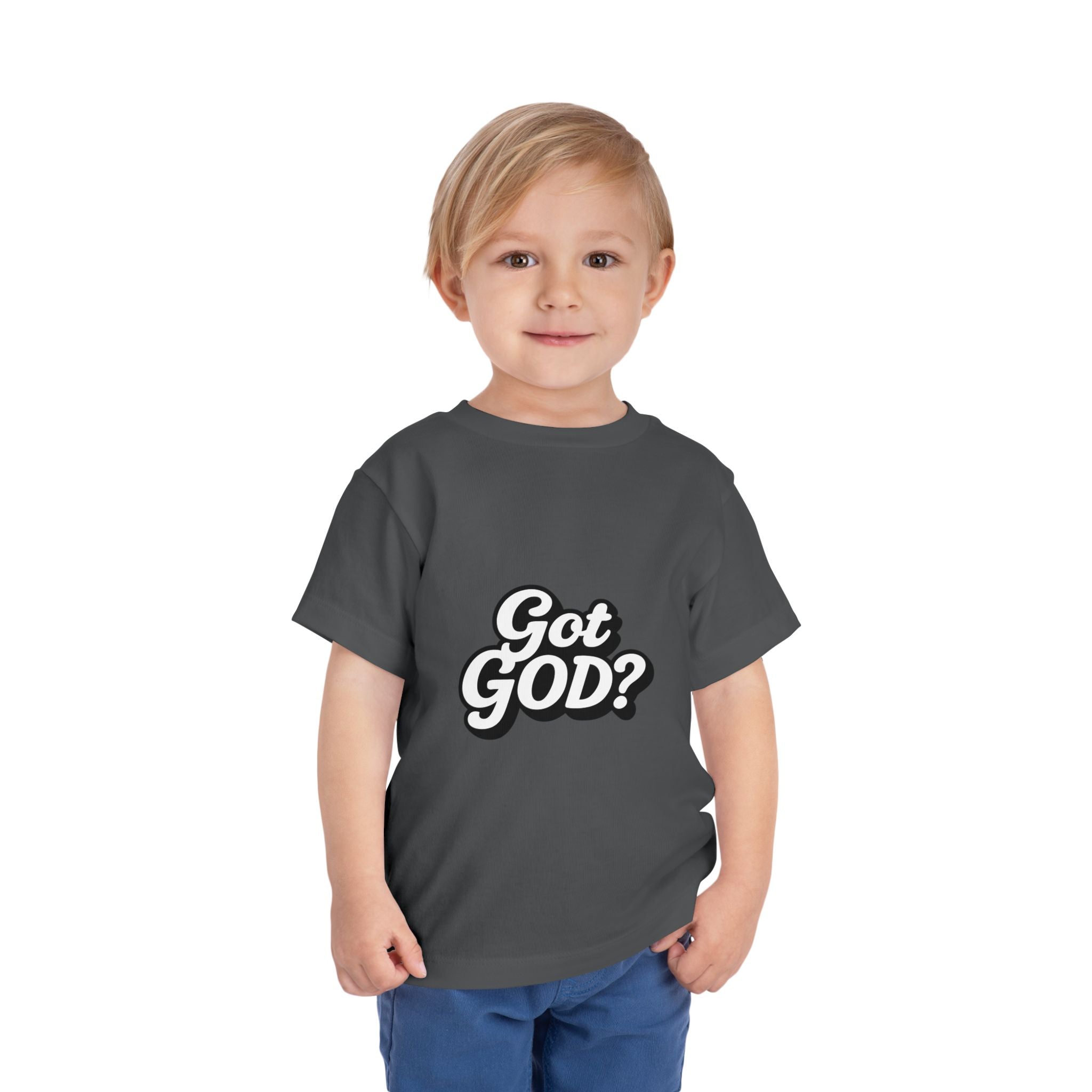Toddler Tee — "Got GOD?" Christian Graphic Shirt for Kids