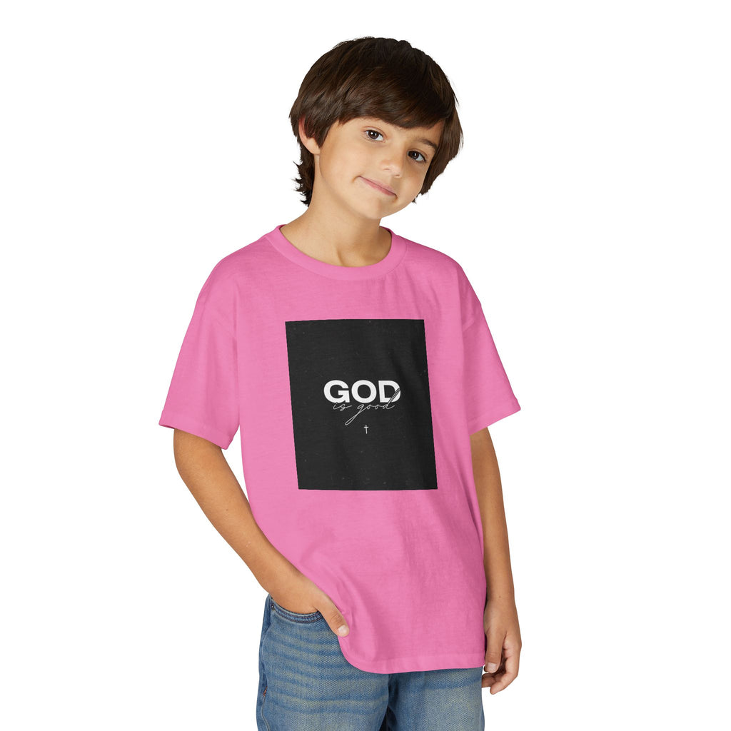 Youth T-Shirt — "GOD" Script Logo Graphic Tee