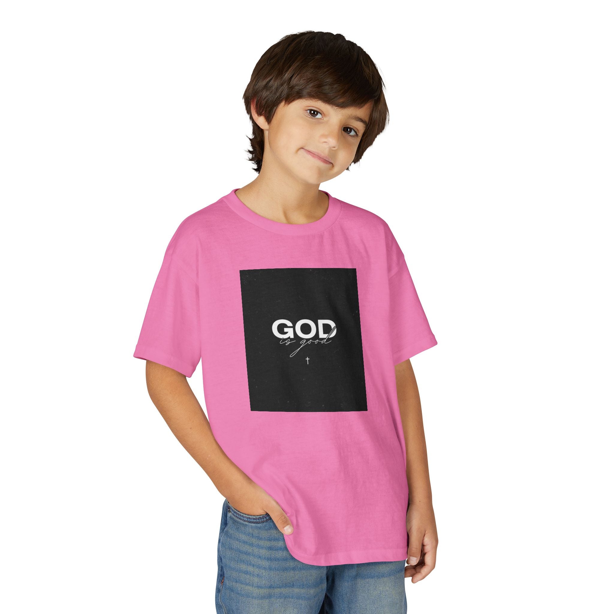Youth T-Shirt — "GOD" Script Logo Graphic Tee