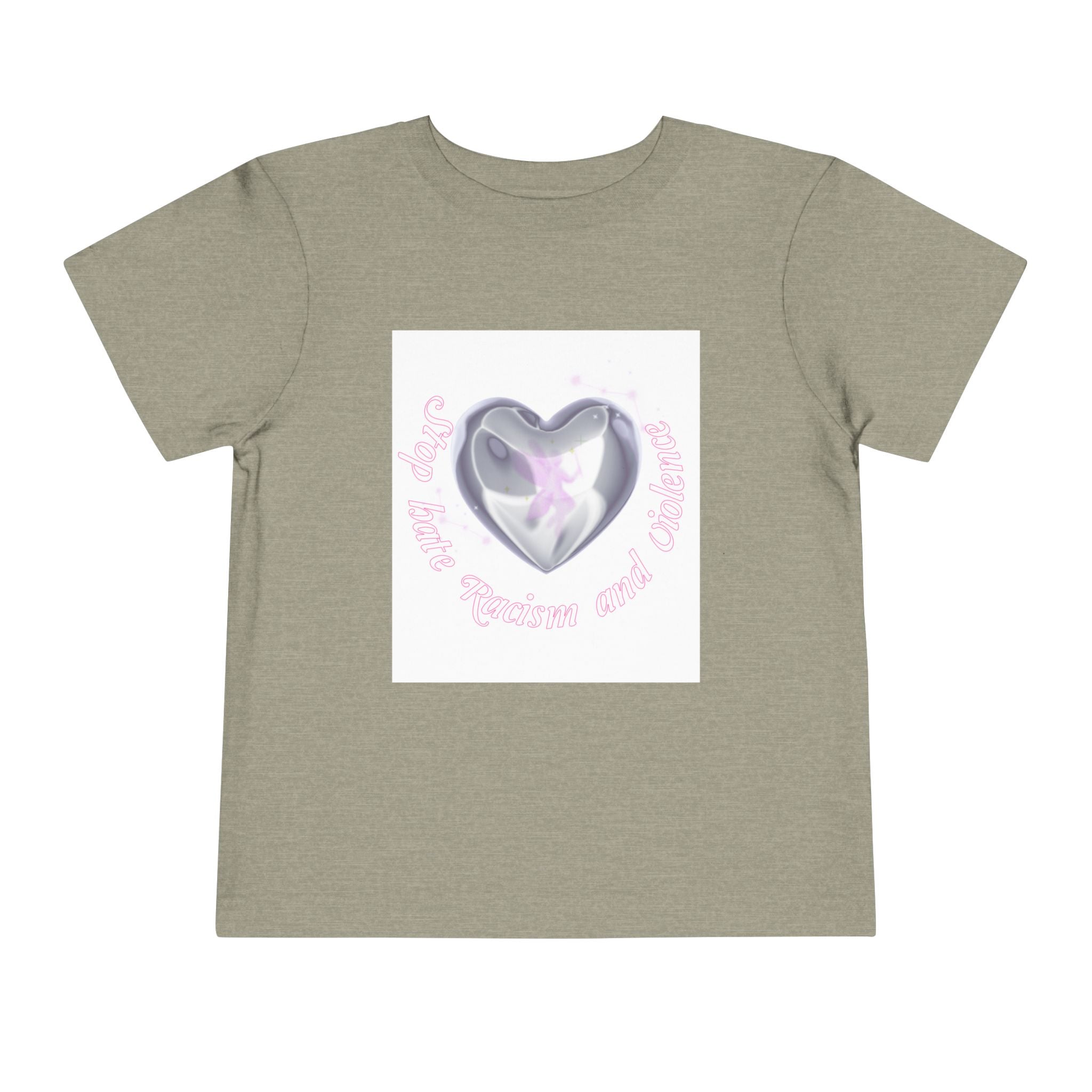Toddler Tee — Cute Heart Unicorn "So Little, So Fierce and Magical"