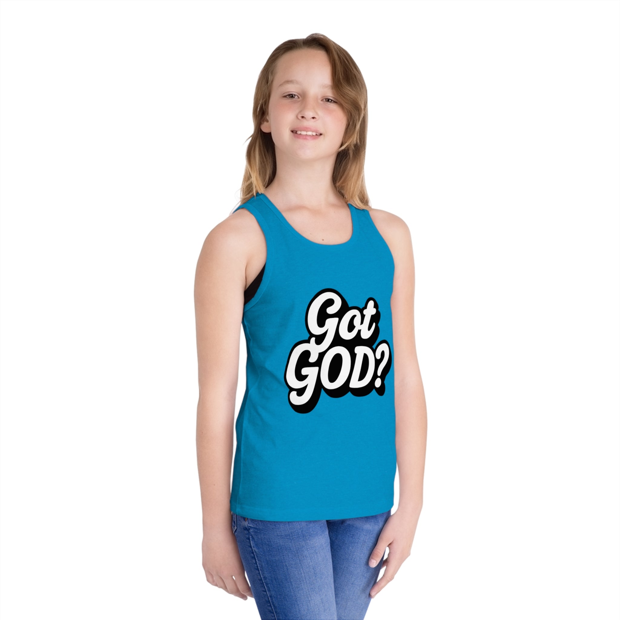 Kids Tank Top "Got GOD?" Religious Graphic Tees for Children