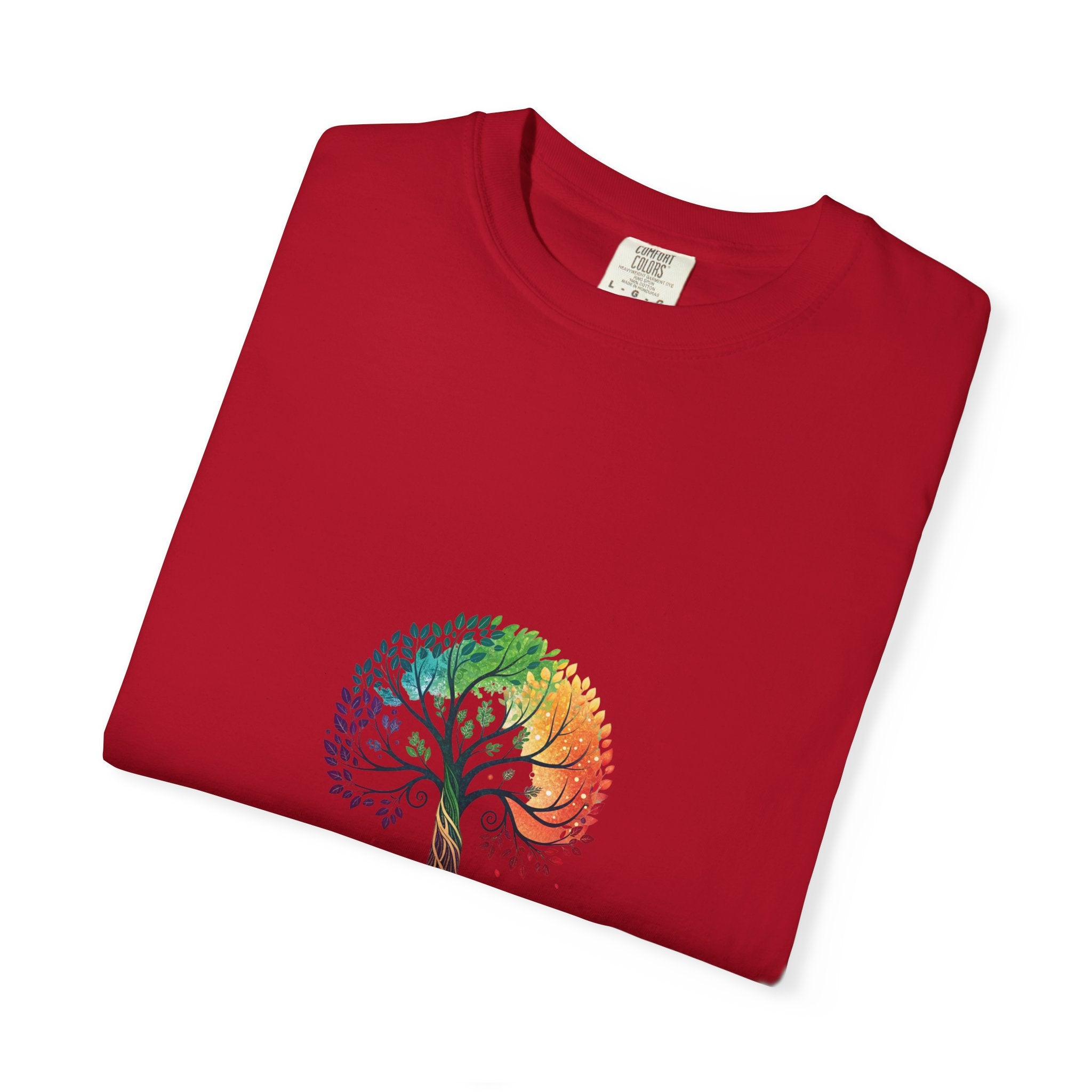 Stop Hate and Racism Tree T-Shirt — Rainbow Unity Tee