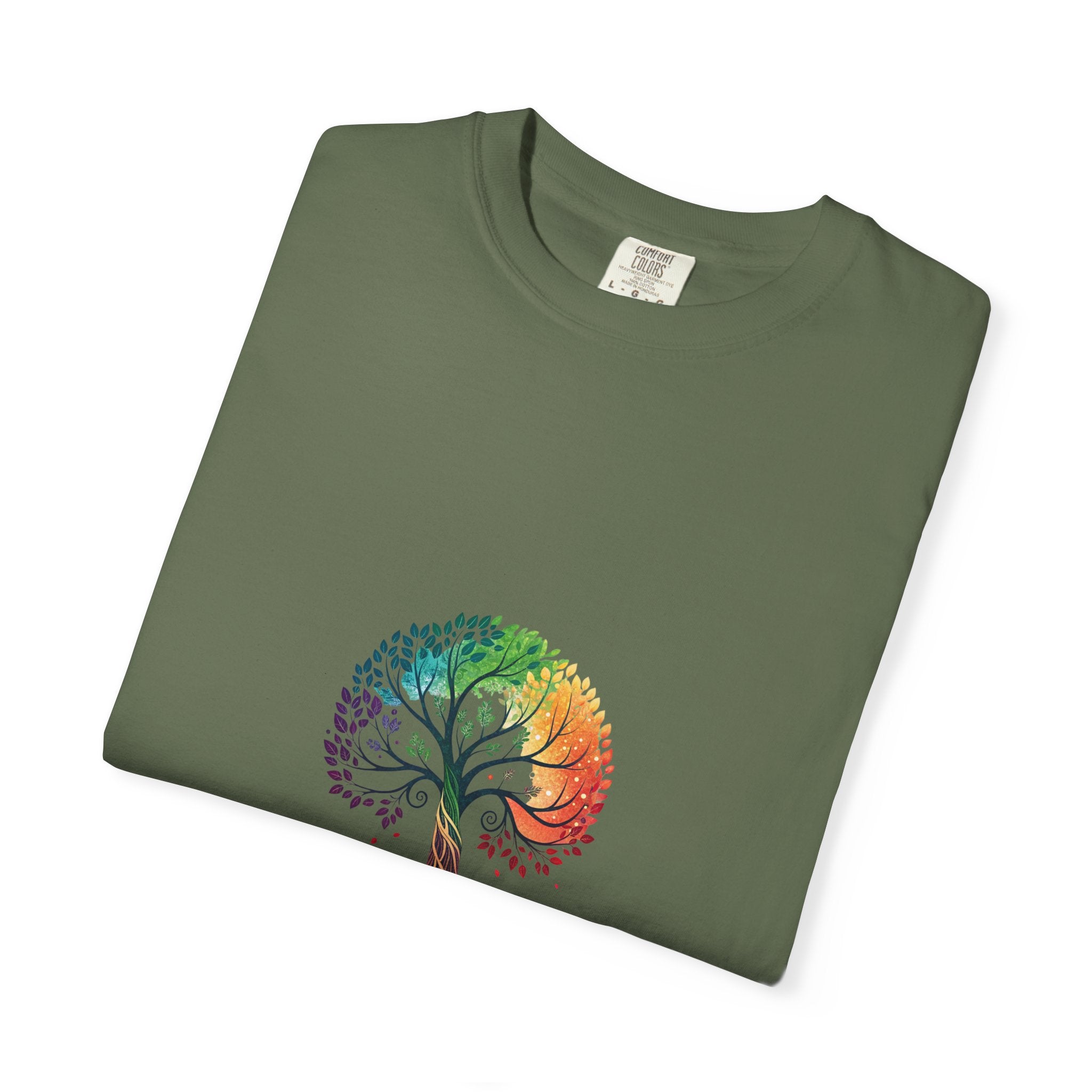 Stop Hate and Racism Tree T-Shirt — Rainbow Unity Tee