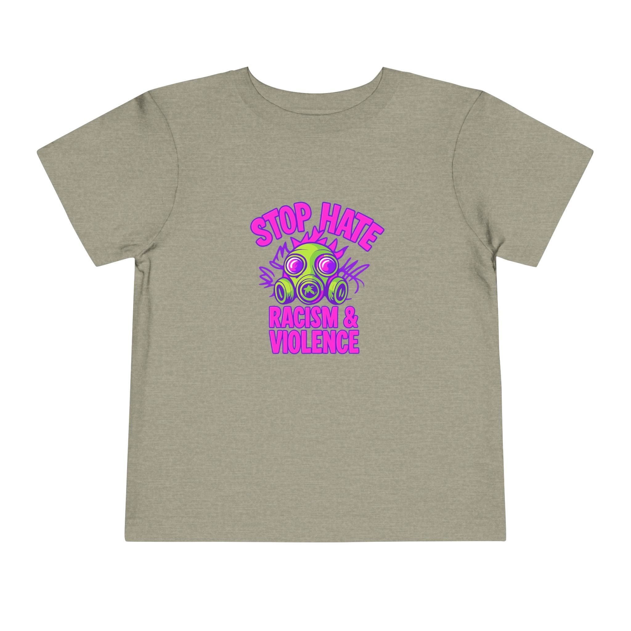 Stop Hate Toddler Tee – "Stop Hate Racism & Violence" Graphic