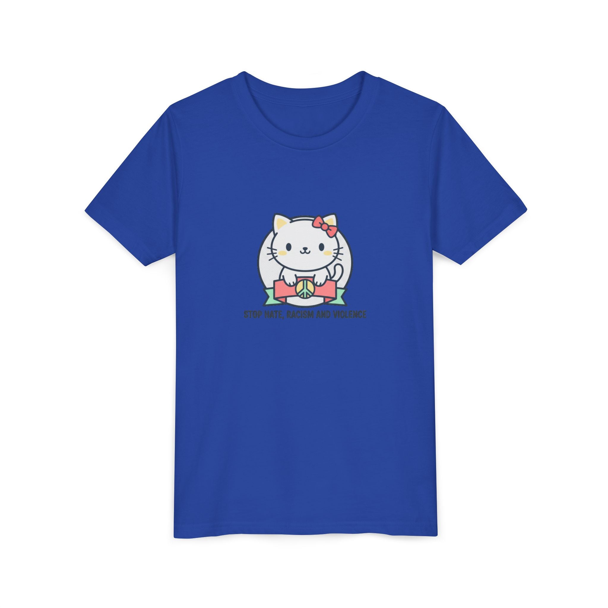 Youth Tee — HELLO KITTY STOP HATE RACISM VIOLENCE
