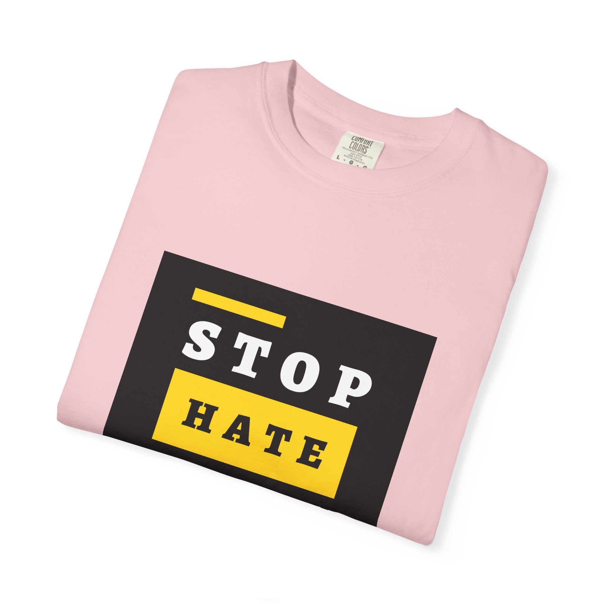 Stop Hate Racism Violence T-Shirt — Anti-Racism Message Tee