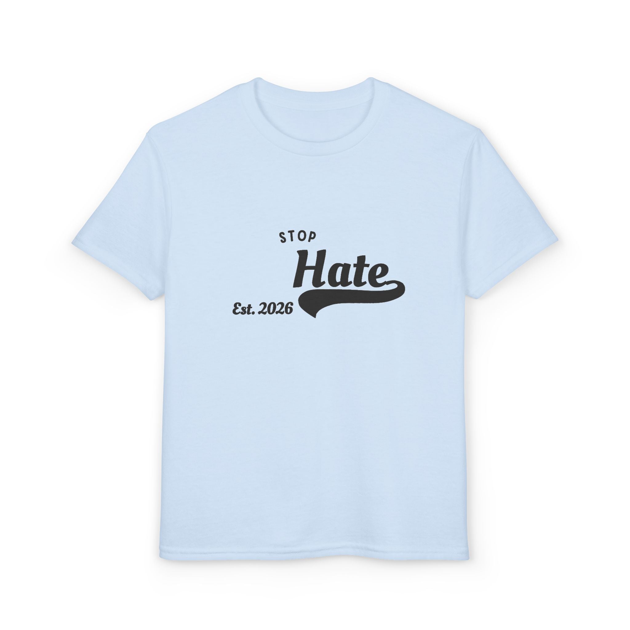 Youth T-Shirt — "Stop Hate Est. 2020" Graphic Tee