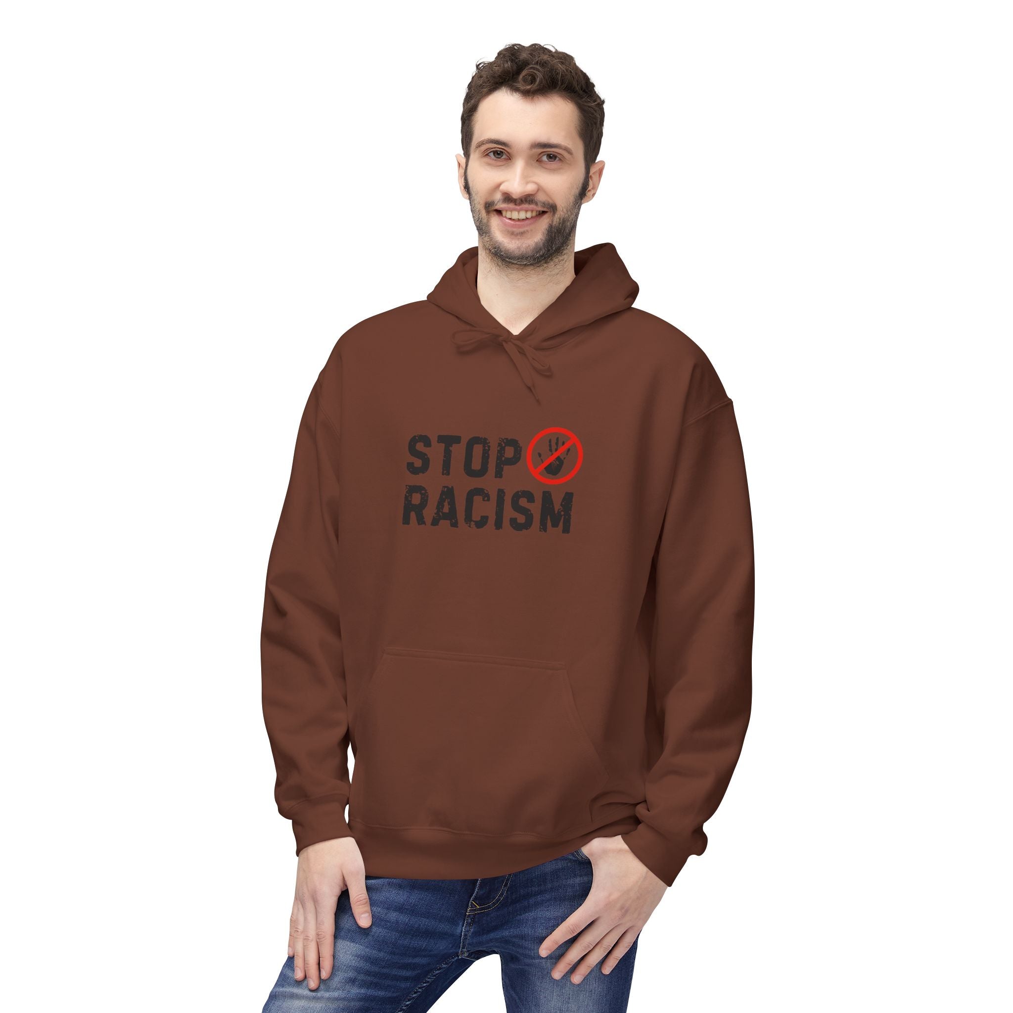 Stop Racism Hoodie — Anti-Racism Statement Pullover