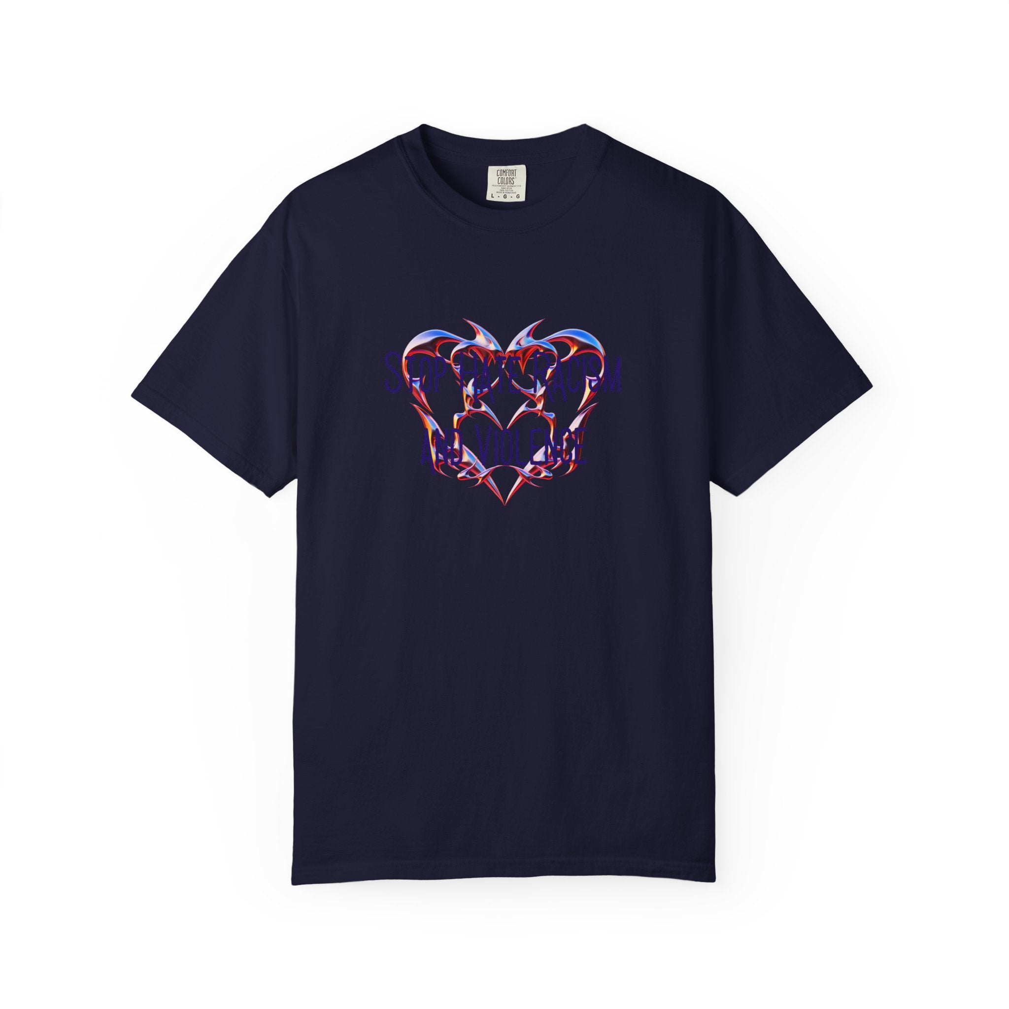 Stop the Racism and Violence Heart T-Shirt