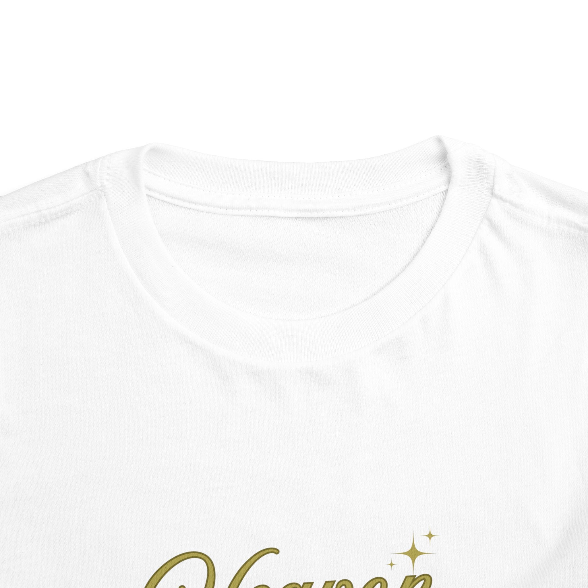 Heaven Sent Toddler Tee — Gold Script Baby Shirt