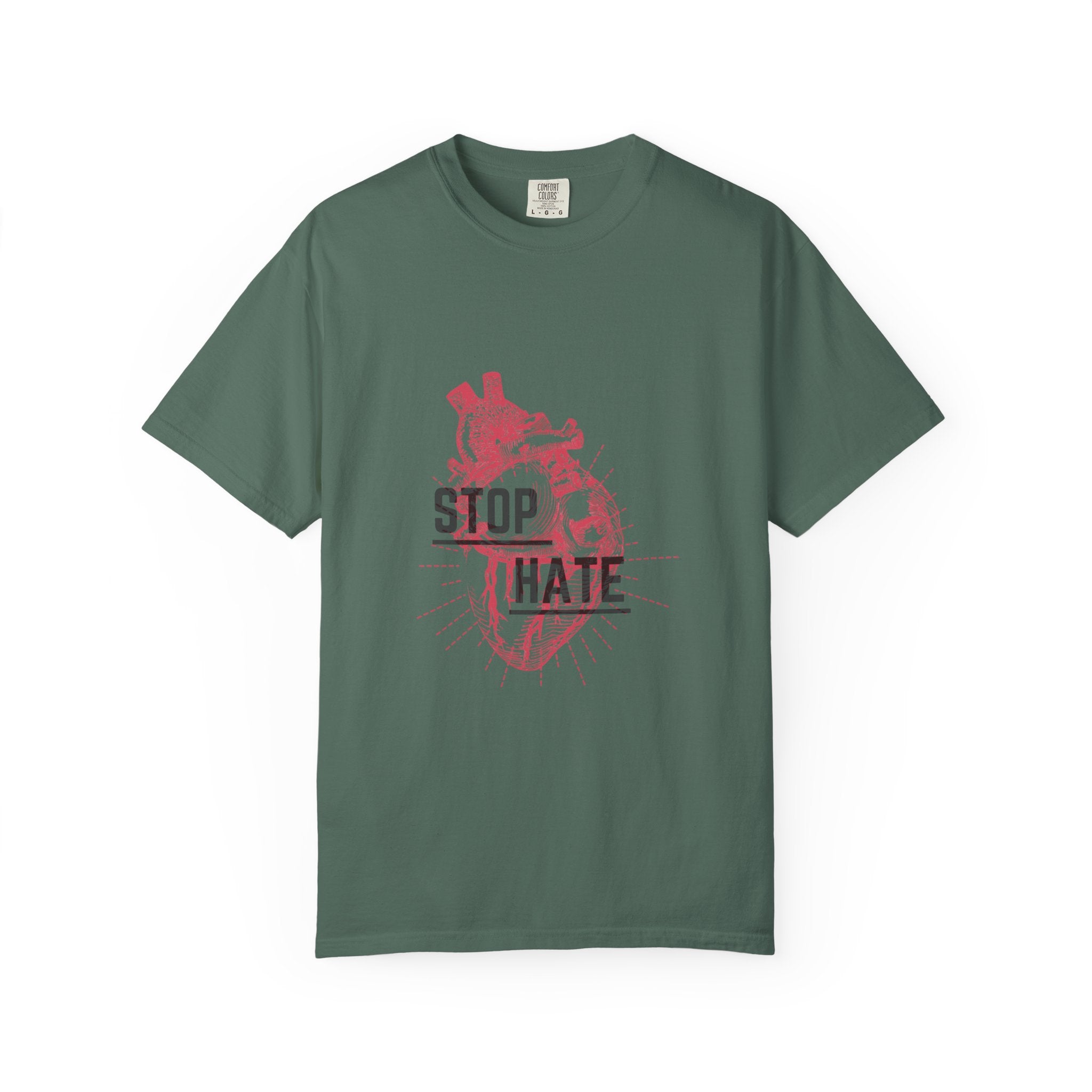 Stop Hate Heart T-Shirt — Anti-Hate Graphic Tee