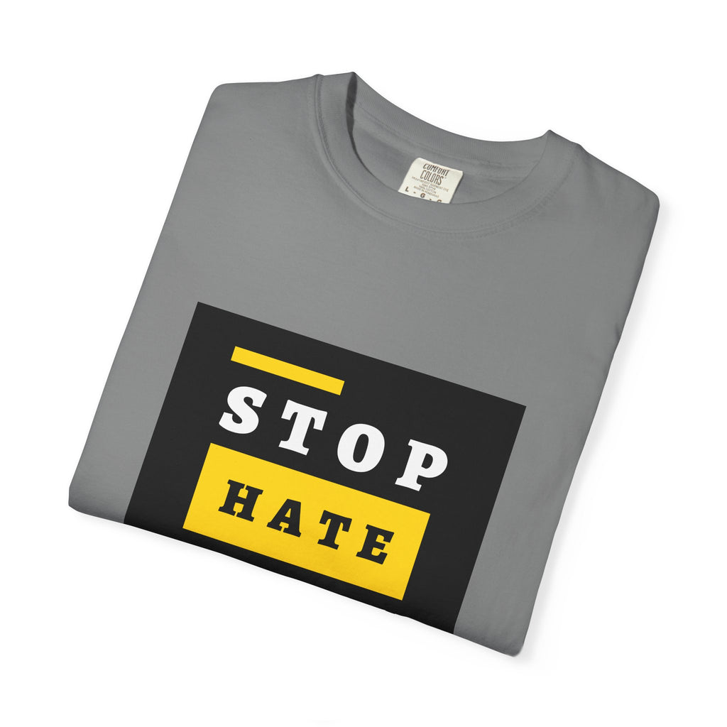 Stop Hate Racism Violence T-Shirt — Anti-Racism Message Tee