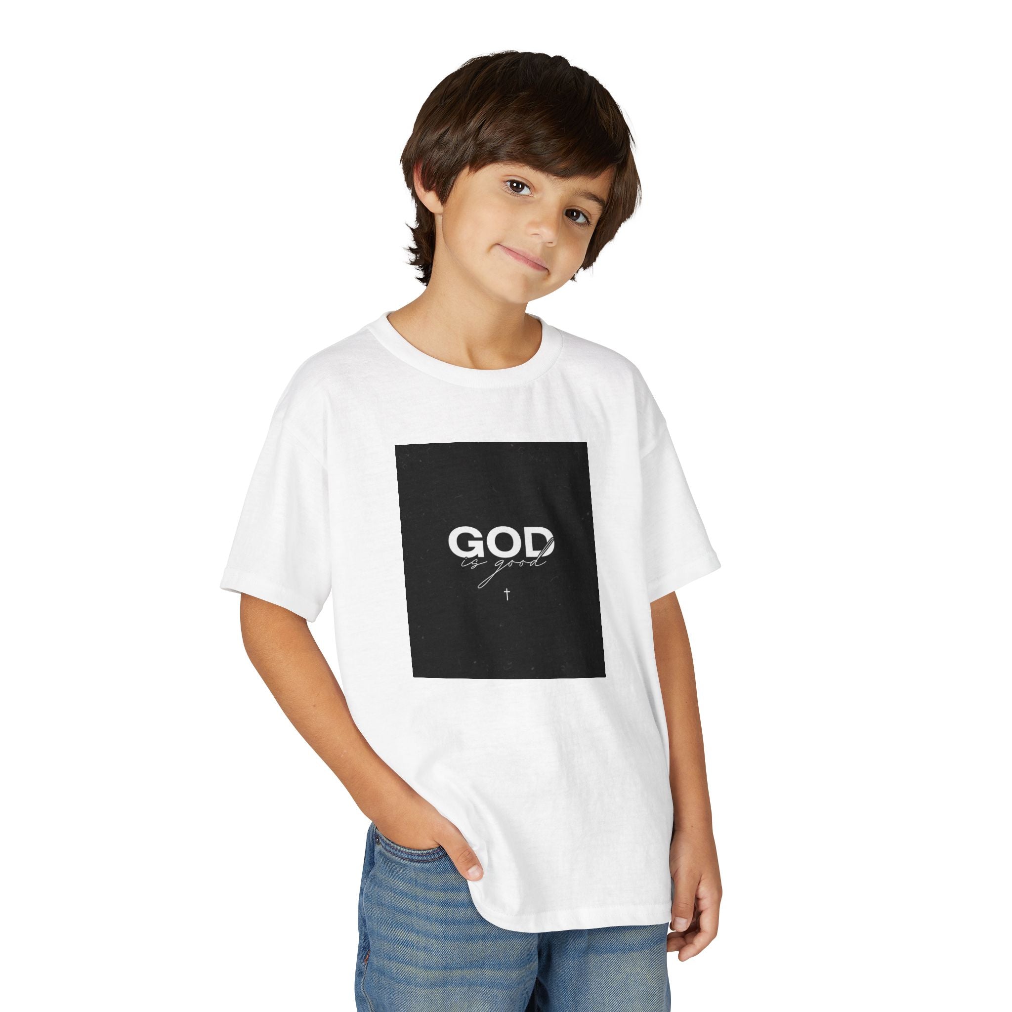 Youth T-Shirt — "GOD" Script Logo Graphic Tee