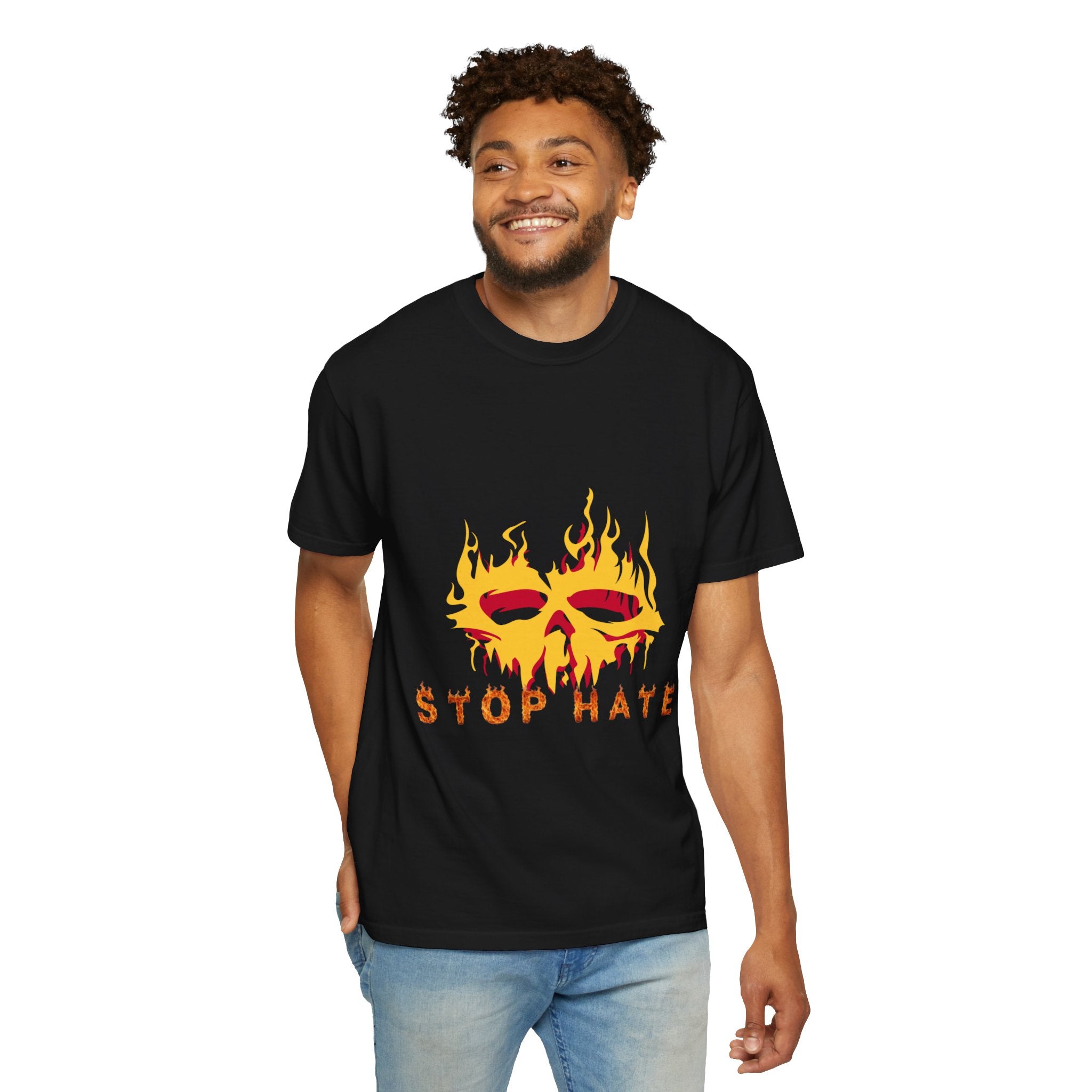 Stop Hate Flame Mask T-Shirt