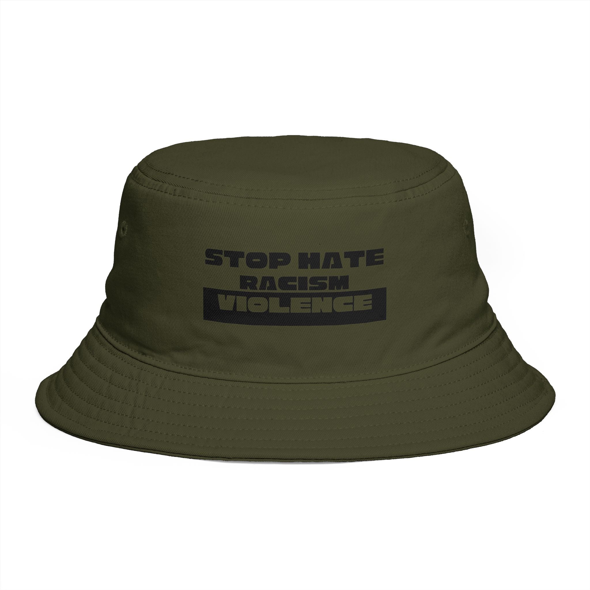 Bucket Hat - "Stop Hate Racism Violence" Anti-Racism Statement Hat