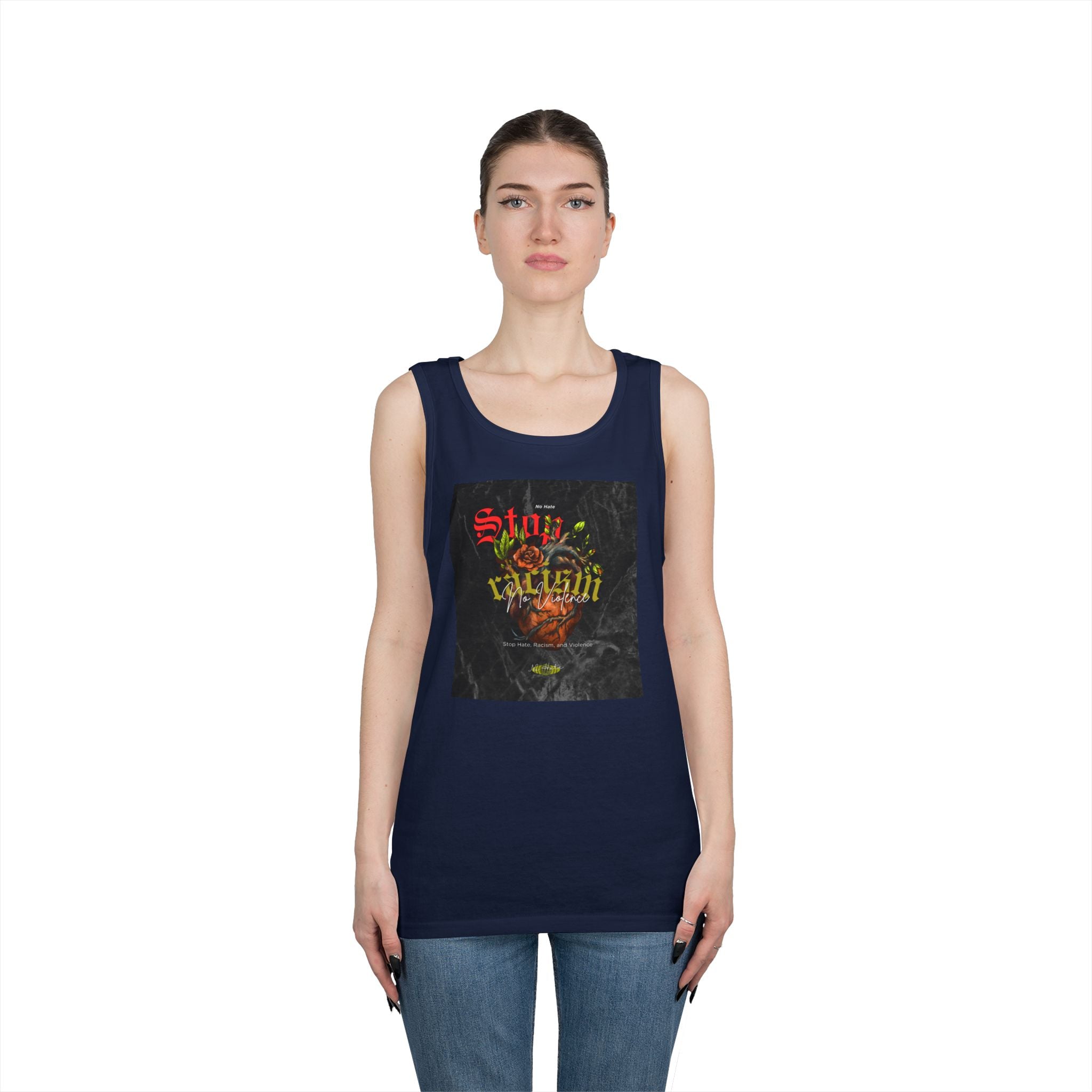 Skull & Crown Graphic Tank Top — Vintage Gothic Streetwear
