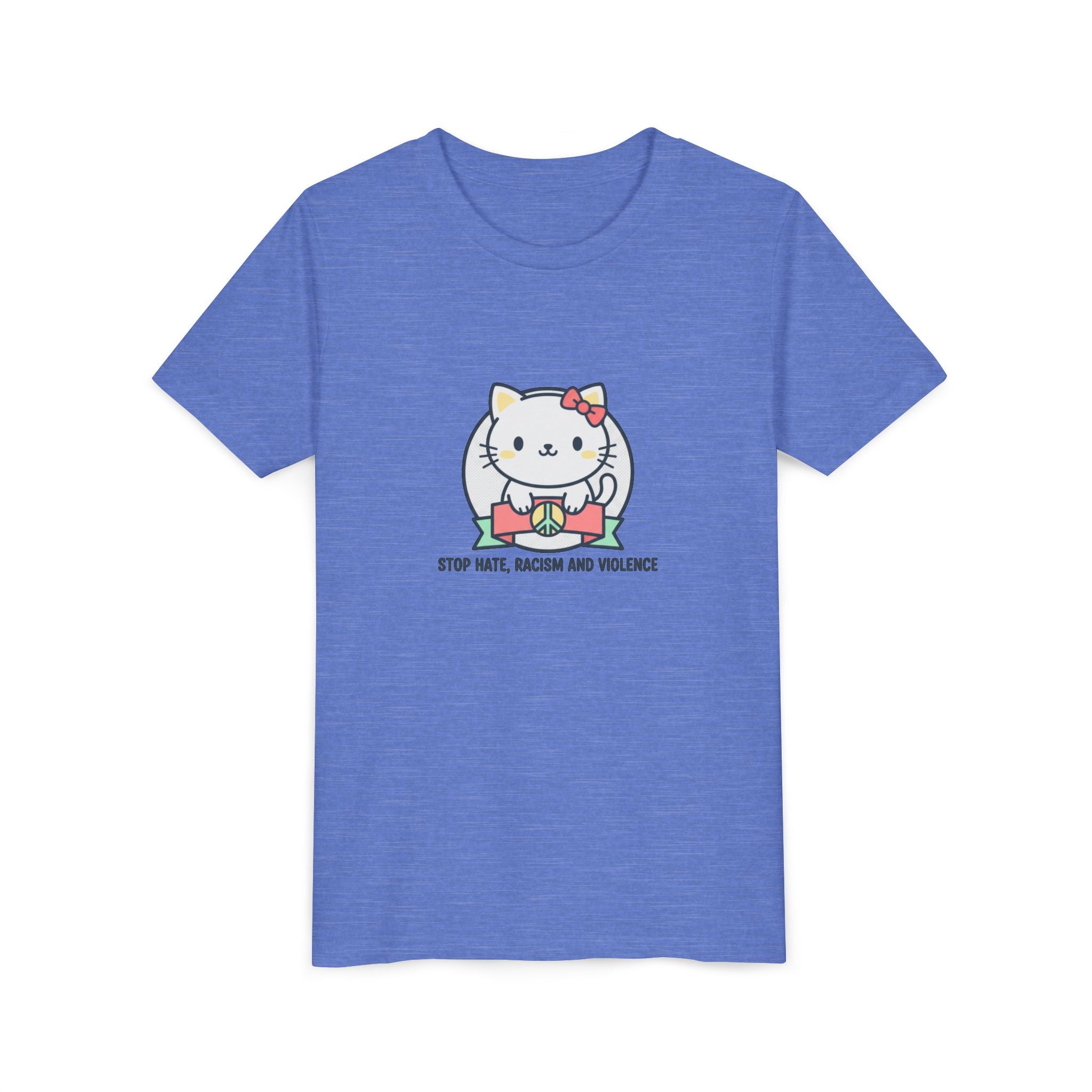 Youth Tee — HELLO KITTY STOP HATE RACISM VIOLENCE