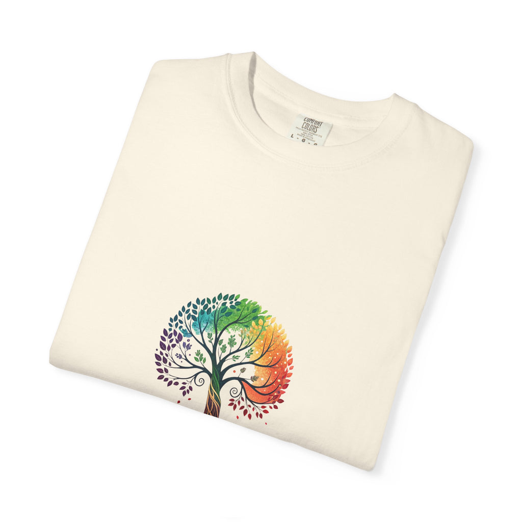 Stop Hate and Racism Tree T-Shirt — Rainbow Unity Tee