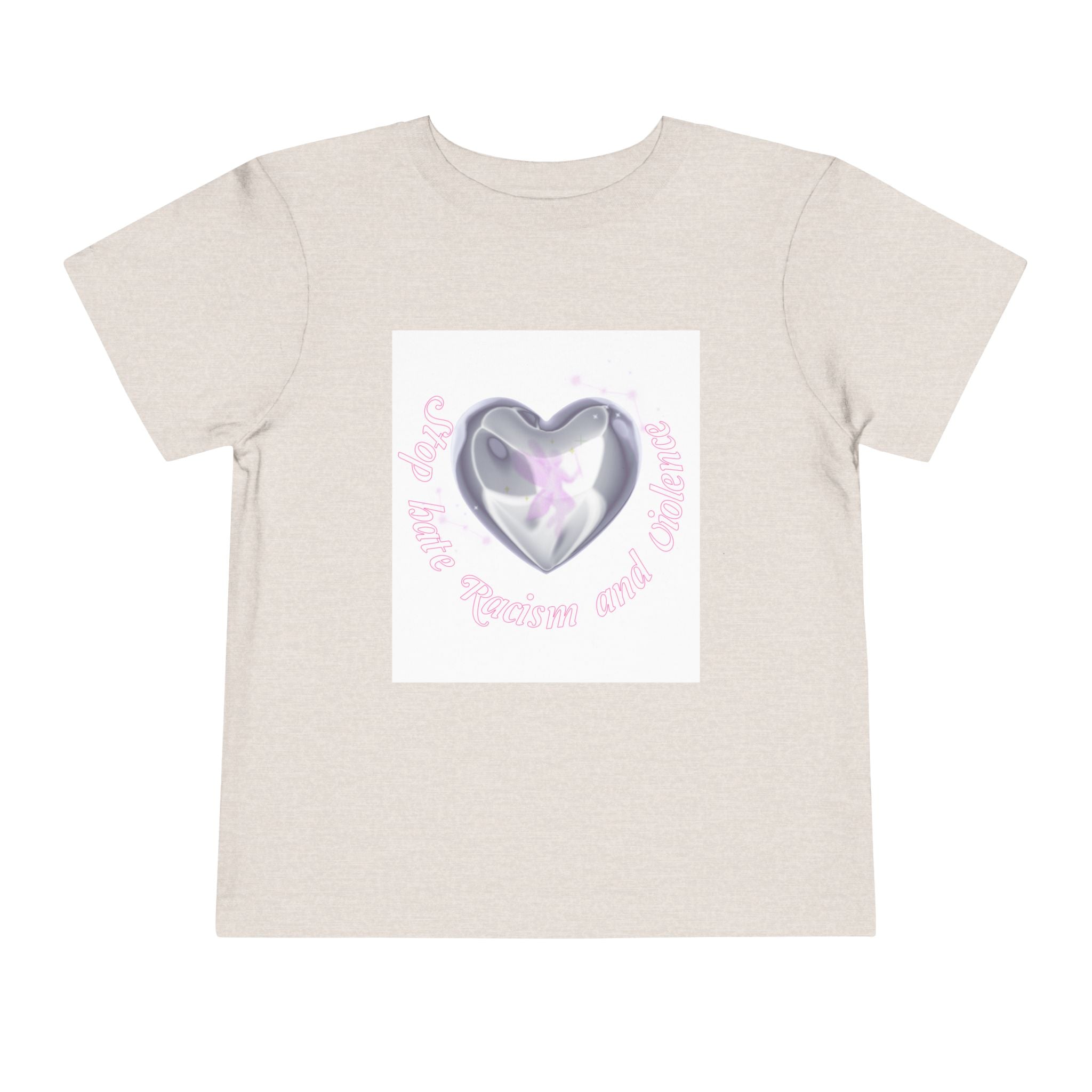 Toddler Tee — Cute Heart Unicorn "So Little, So Fierce and Magical"