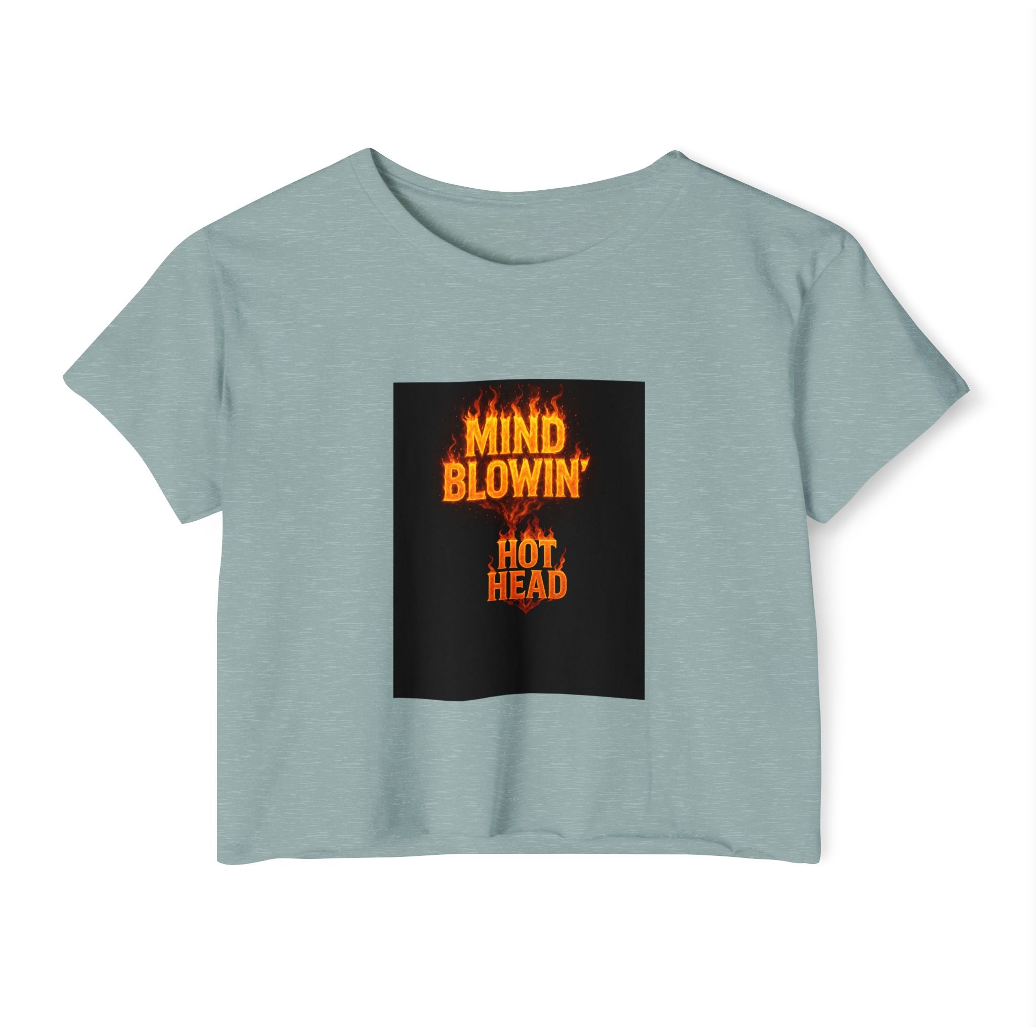 Mind Blown 'Hot Head' Crop Top — Women's Festival Graphic Tee