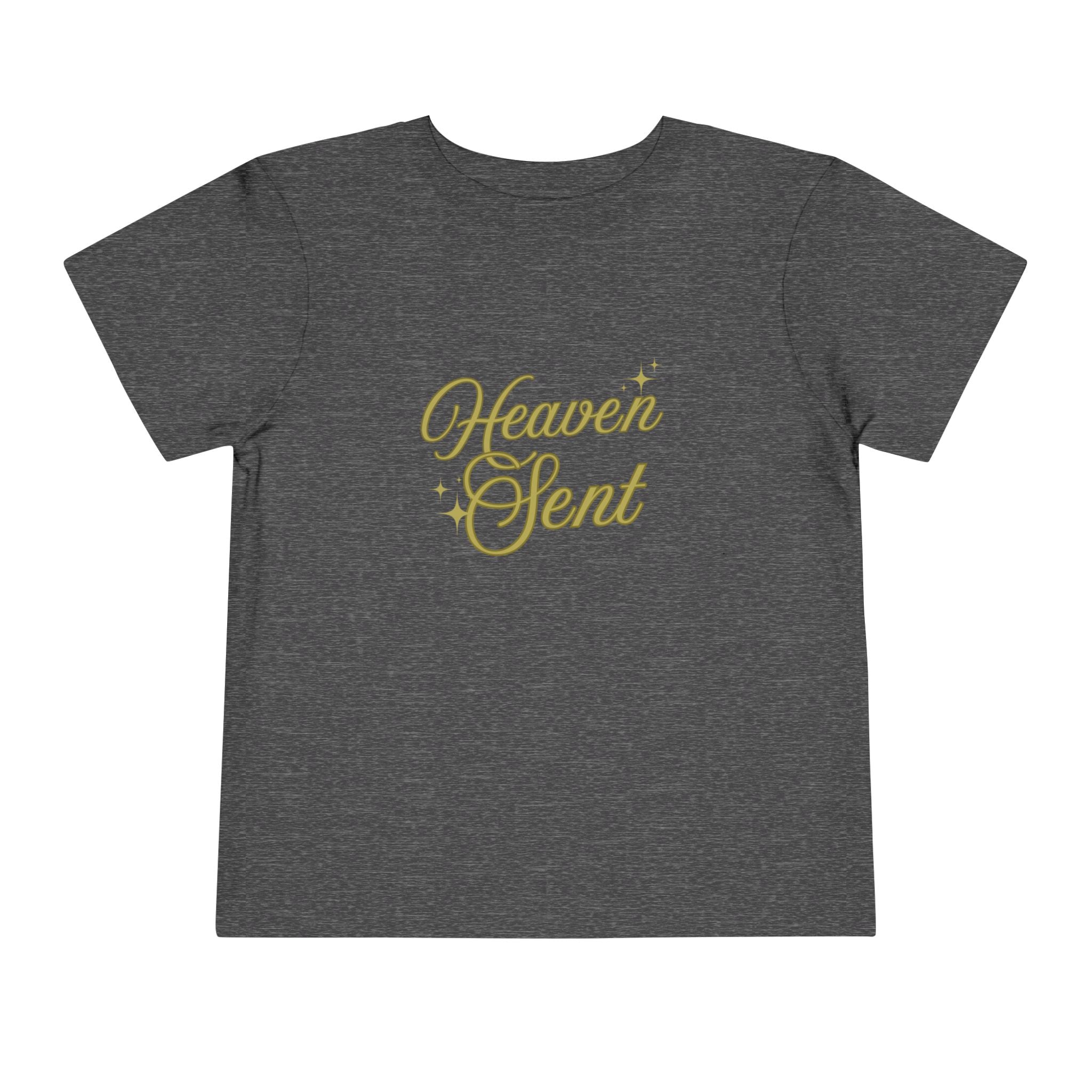 Heaven Sent Toddler Tee — Gold Script Baby Shirt