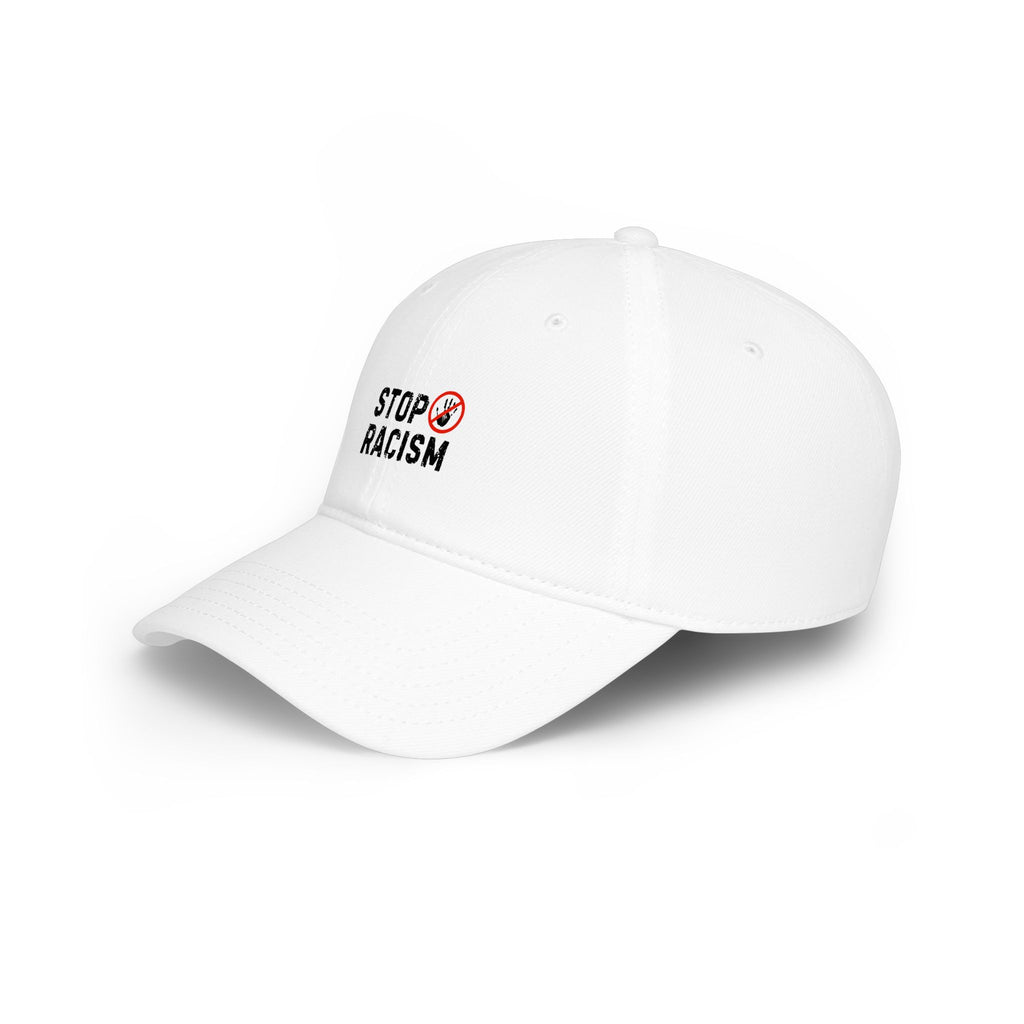 Stop Racism Baseball Cap – Red Low Profile Anti-Racism Hat
