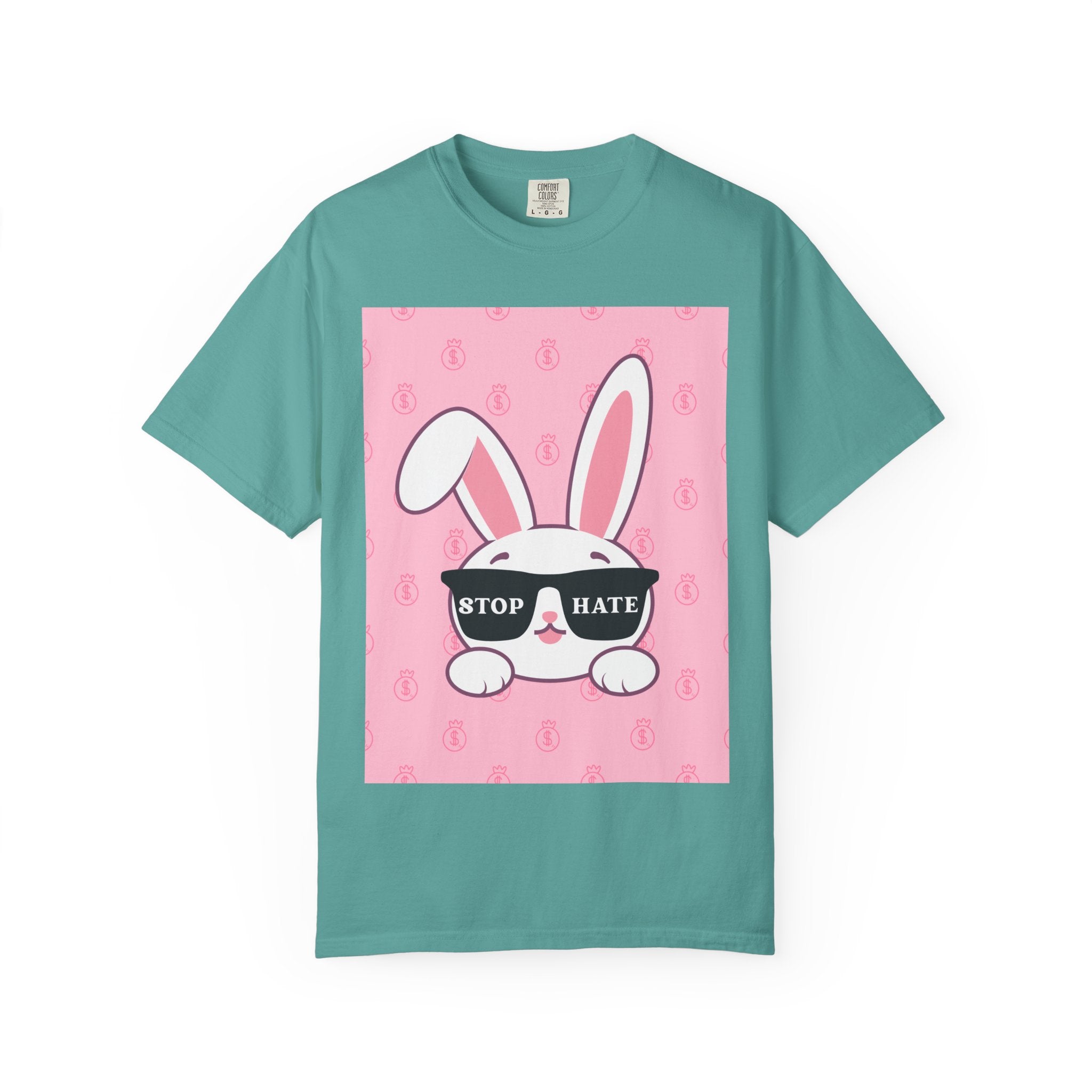 Bunny 'STOP HATE' Graphic T-Shirt