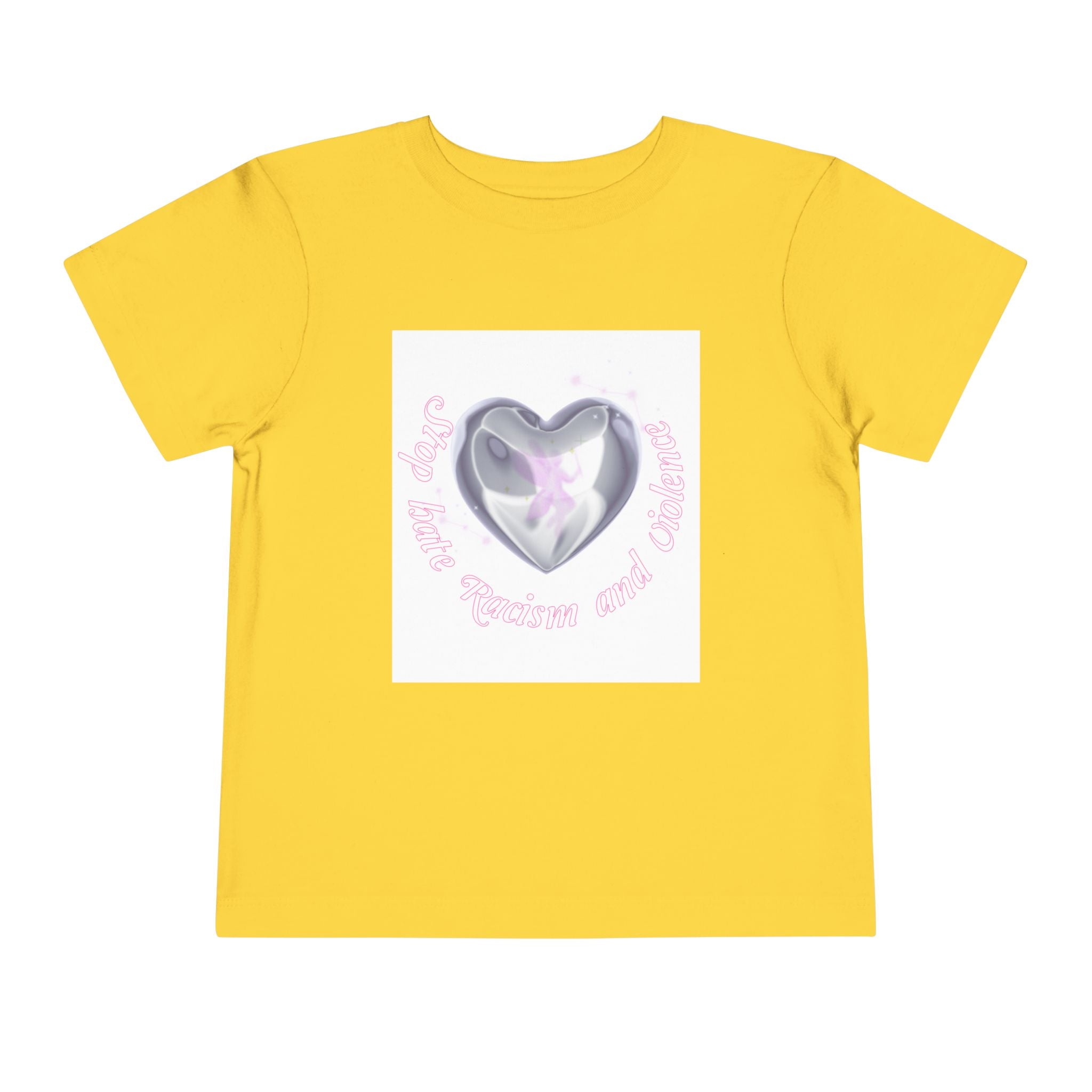 Toddler Tee — Cute Heart Unicorn "So Little, So Fierce and Magical"
