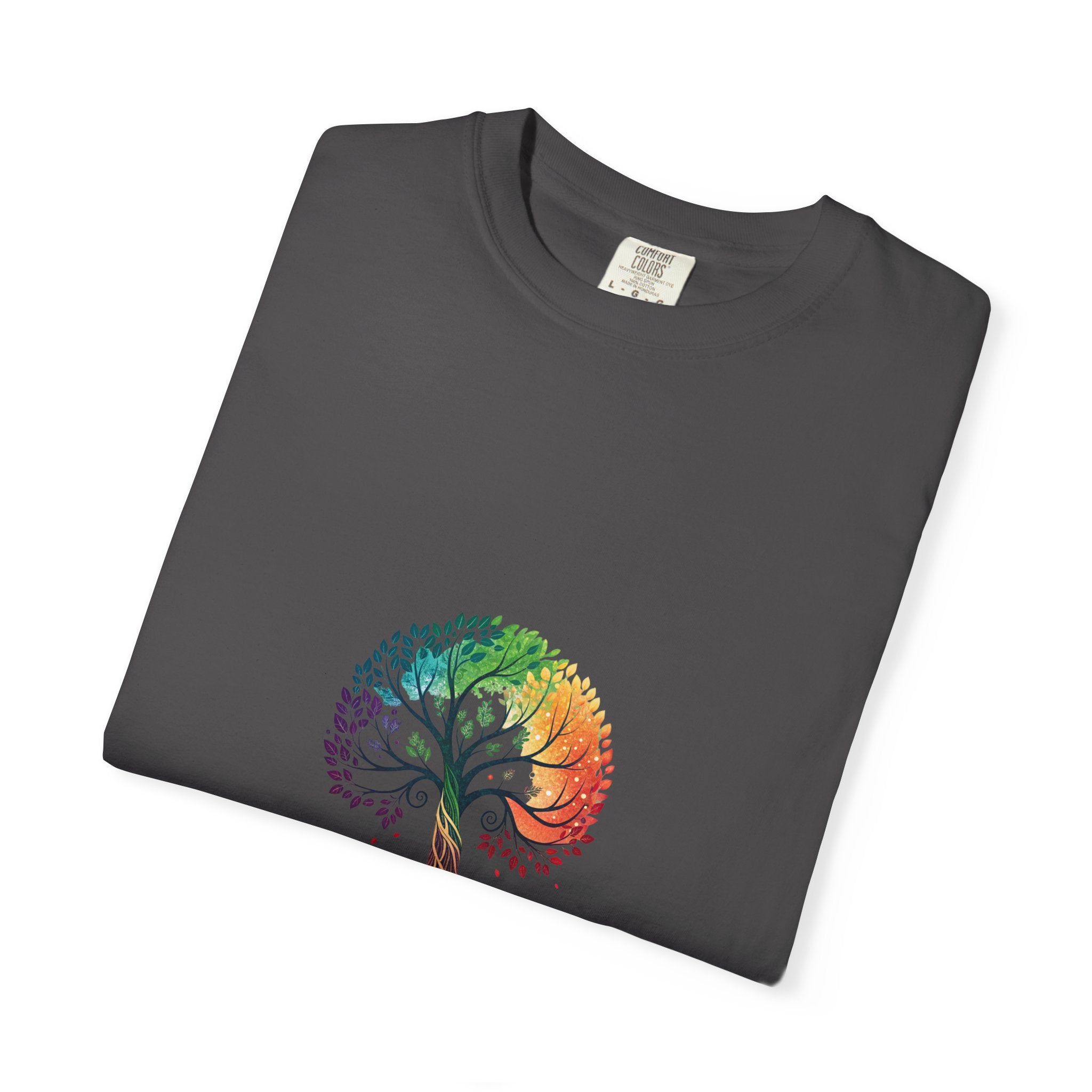 Stop Hate and Racism Tree T-Shirt — Rainbow Unity Tee