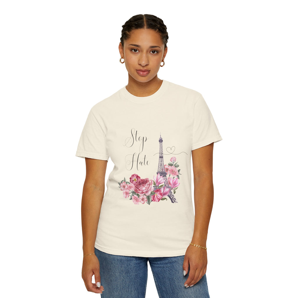 Paris Floral 'Stay Awhile' T-Shirt