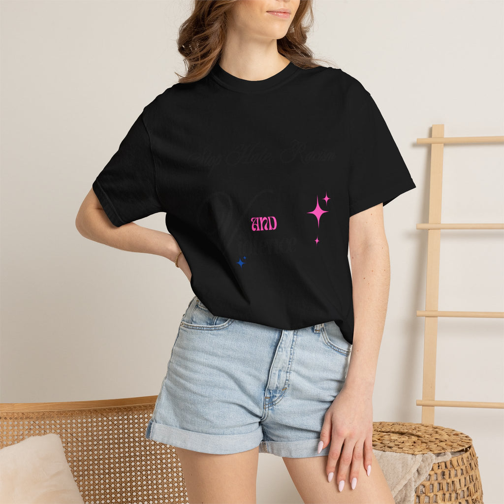 Stop Hate, Racism and Violence T-Shirt – Anti-Racism Awareness Tee