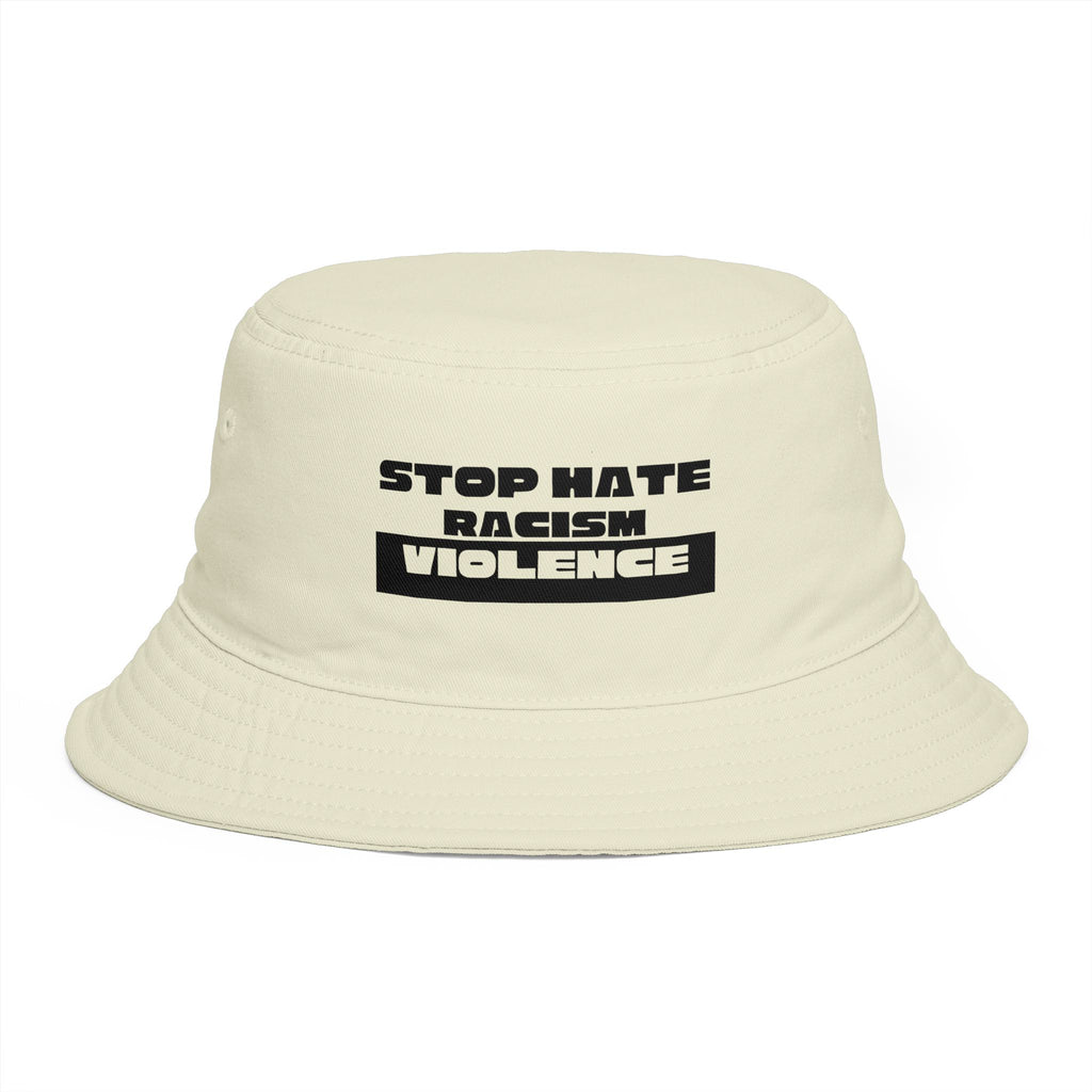 Bucket Hat - "Stop Hate Racism Violence" Anti-Racism Statement Hat