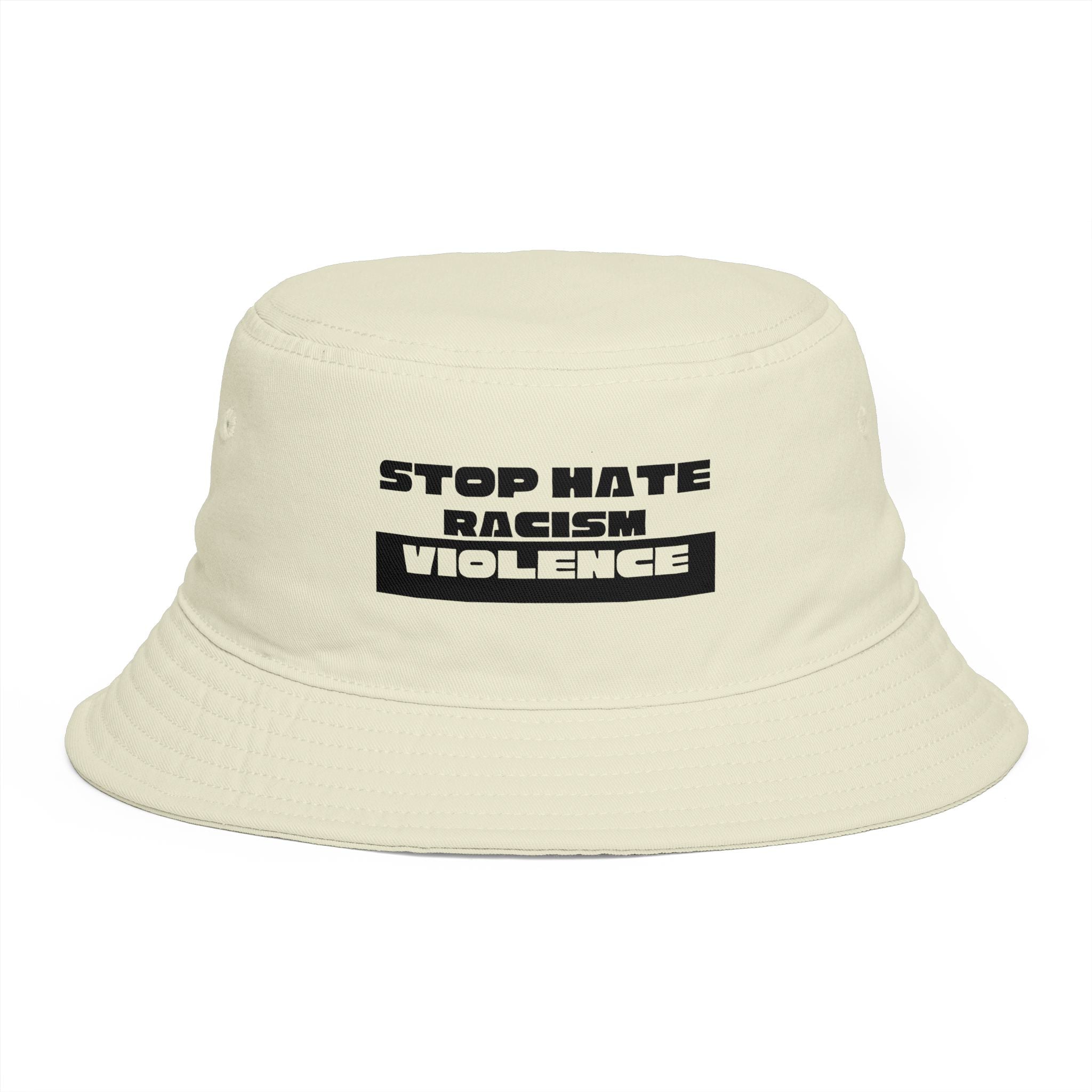 Bucket Hat - "Stop Hate Racism Violence" Anti-Racism Statement Hat