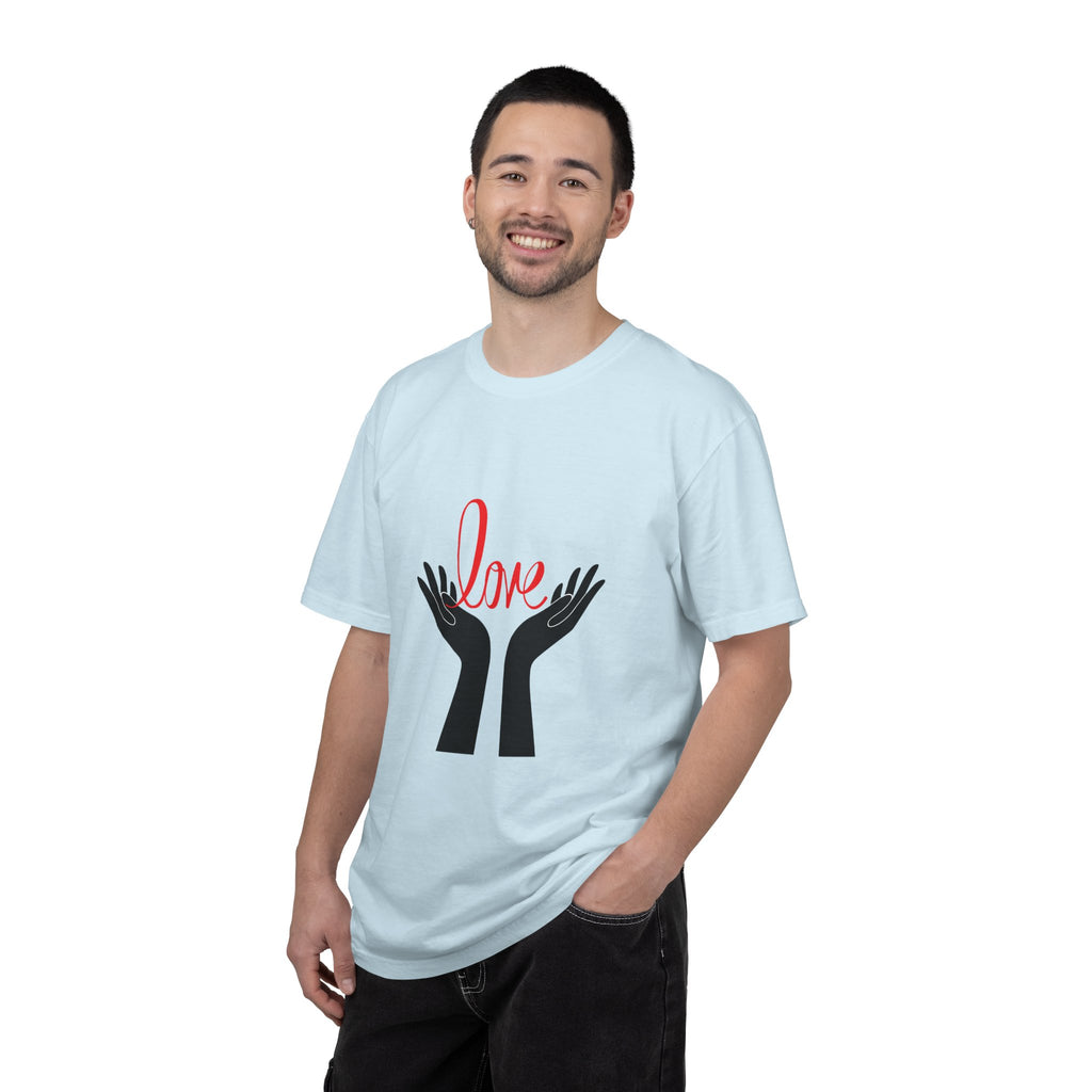 Love Hands T-Shirt — Minimalist Heart Hands Graphic Tee