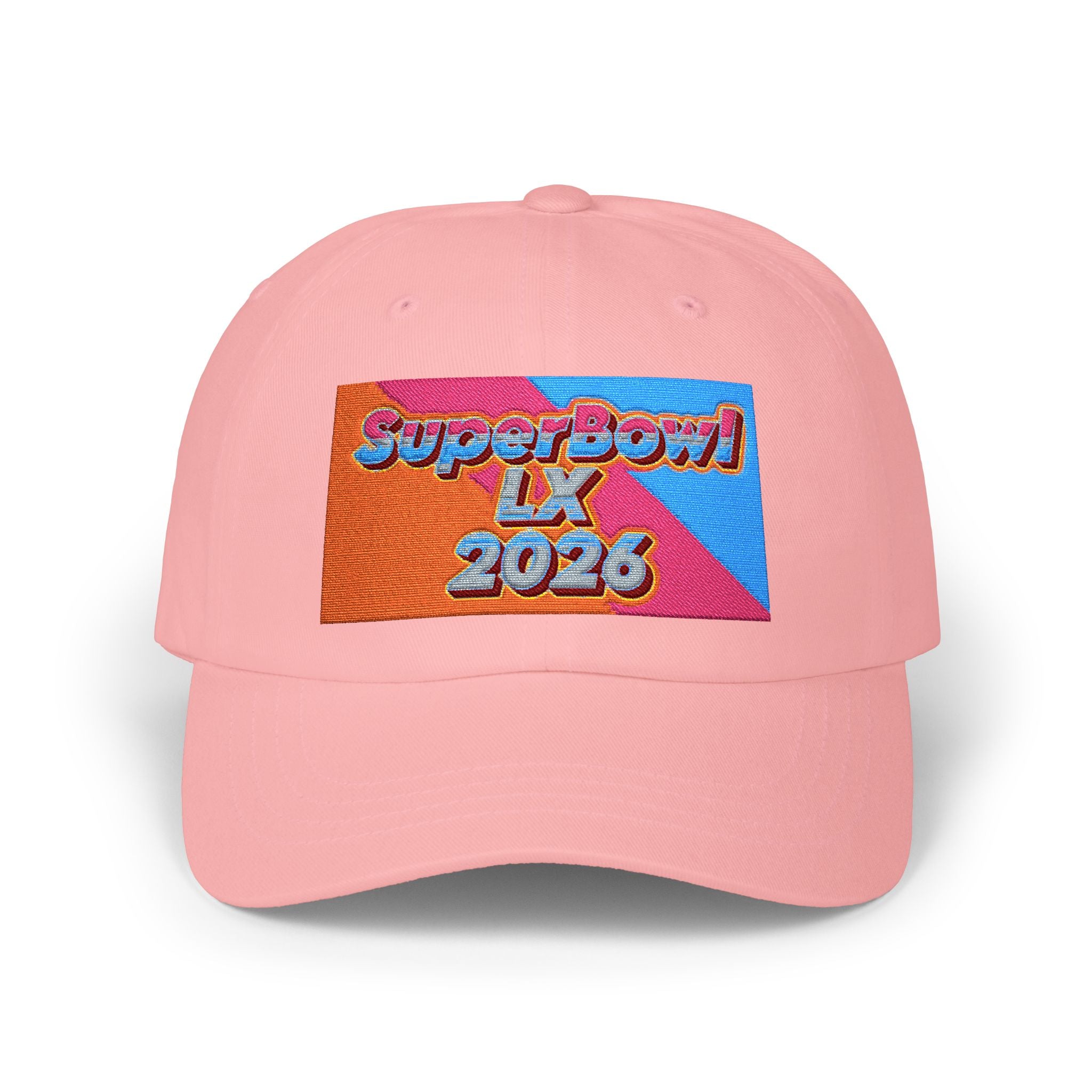 Dad Cap — 'Super Bowl LX 2026' Embroidered Retro Patch Hat