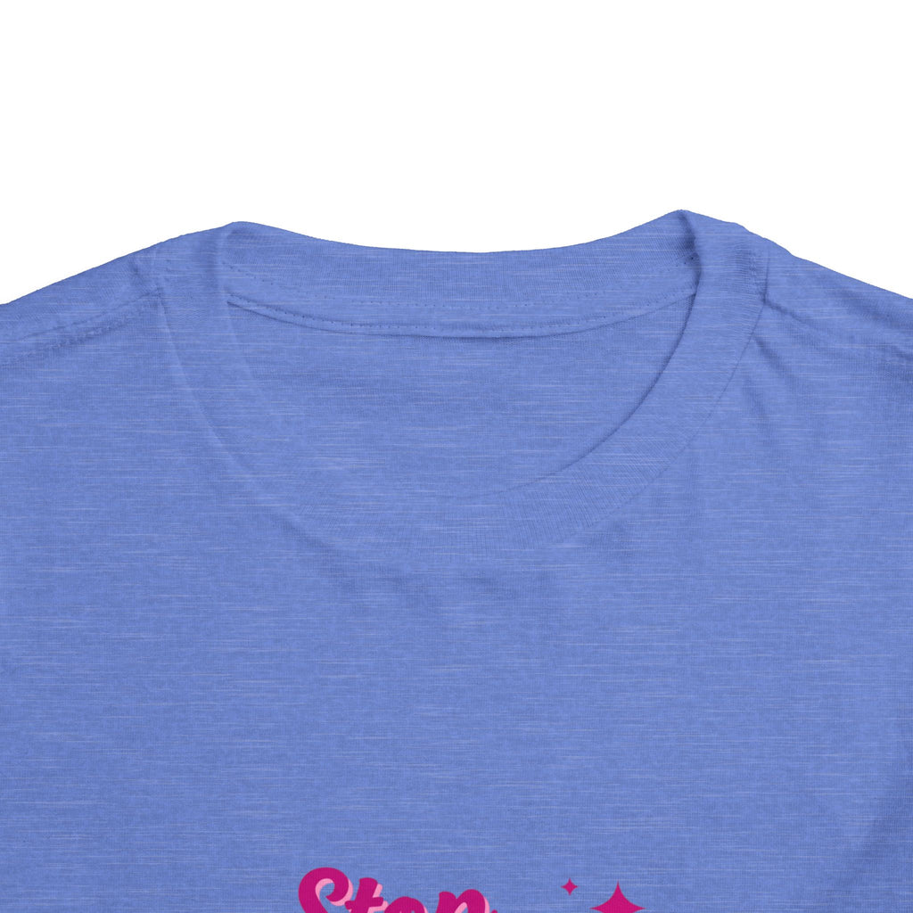 Toddler Tee "Stop Hate and Racism" — Pink Social Justice Kids Shirt