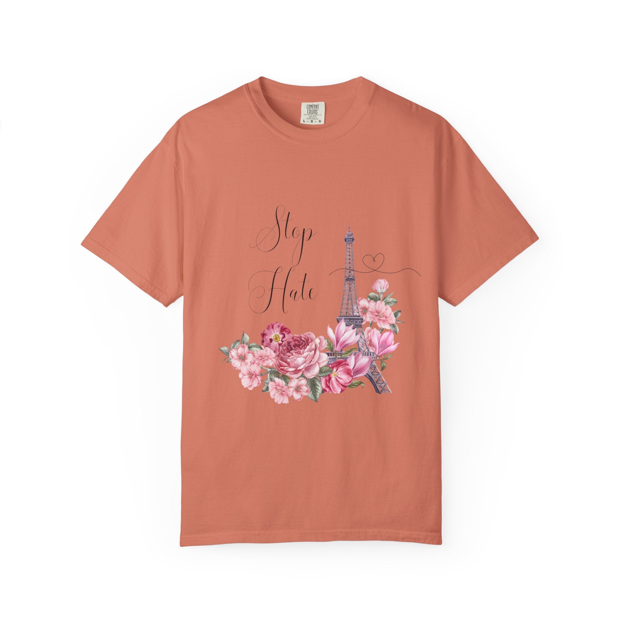 Paris Floral 'Stay Awhile' T-Shirt