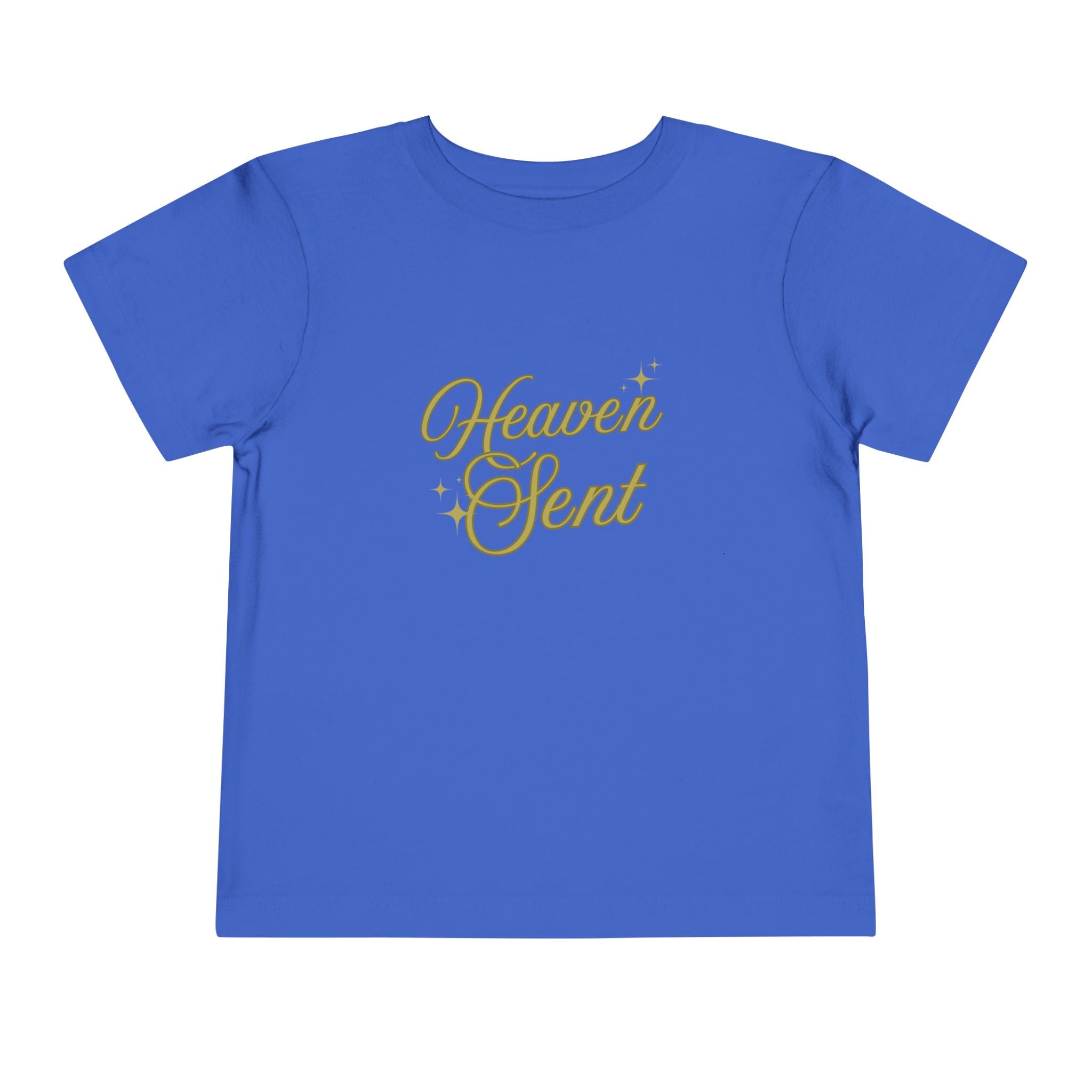 Heaven Sent Toddler Tee — Gold Script Baby Shirt