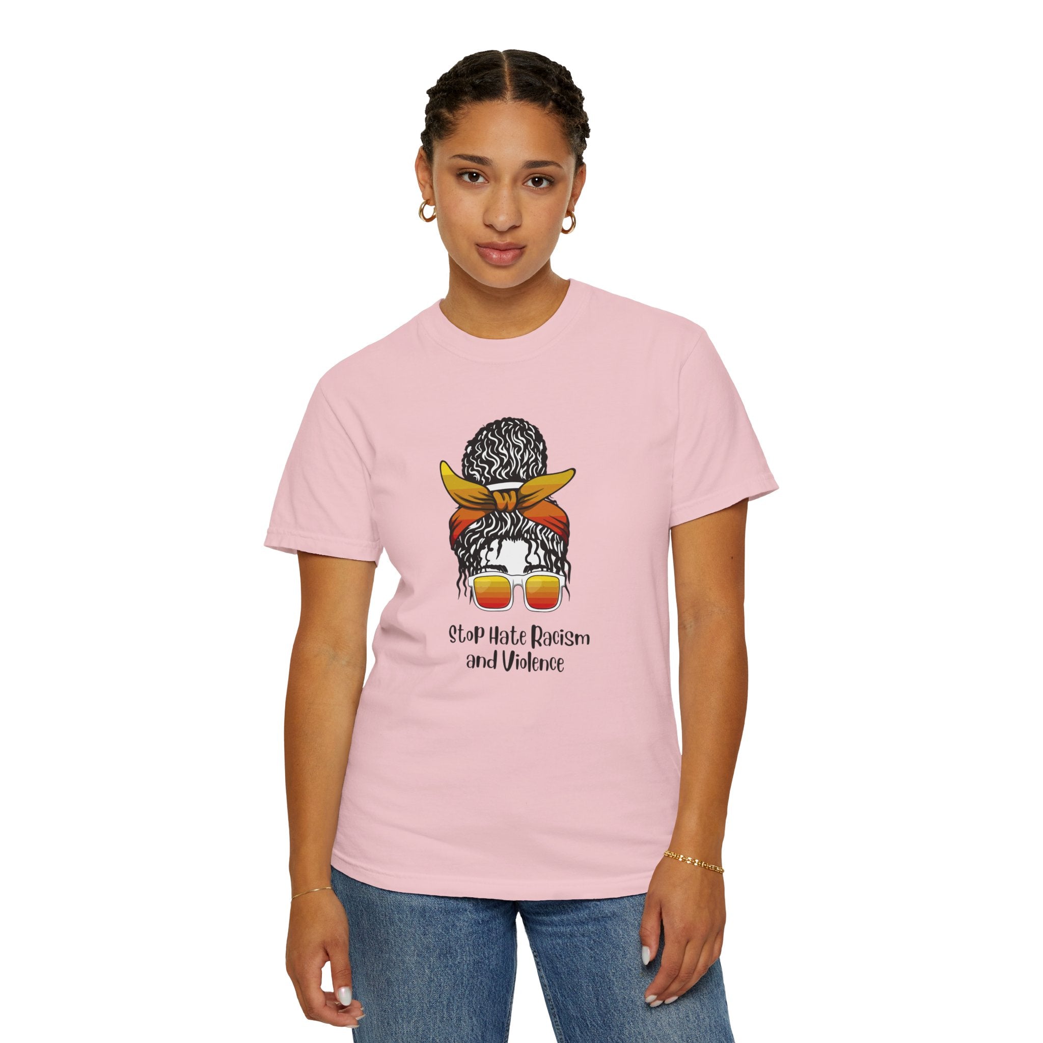 Stop Hate Racism and Violence T-Shirt — Empowering Anti-Racism Graphic Tee