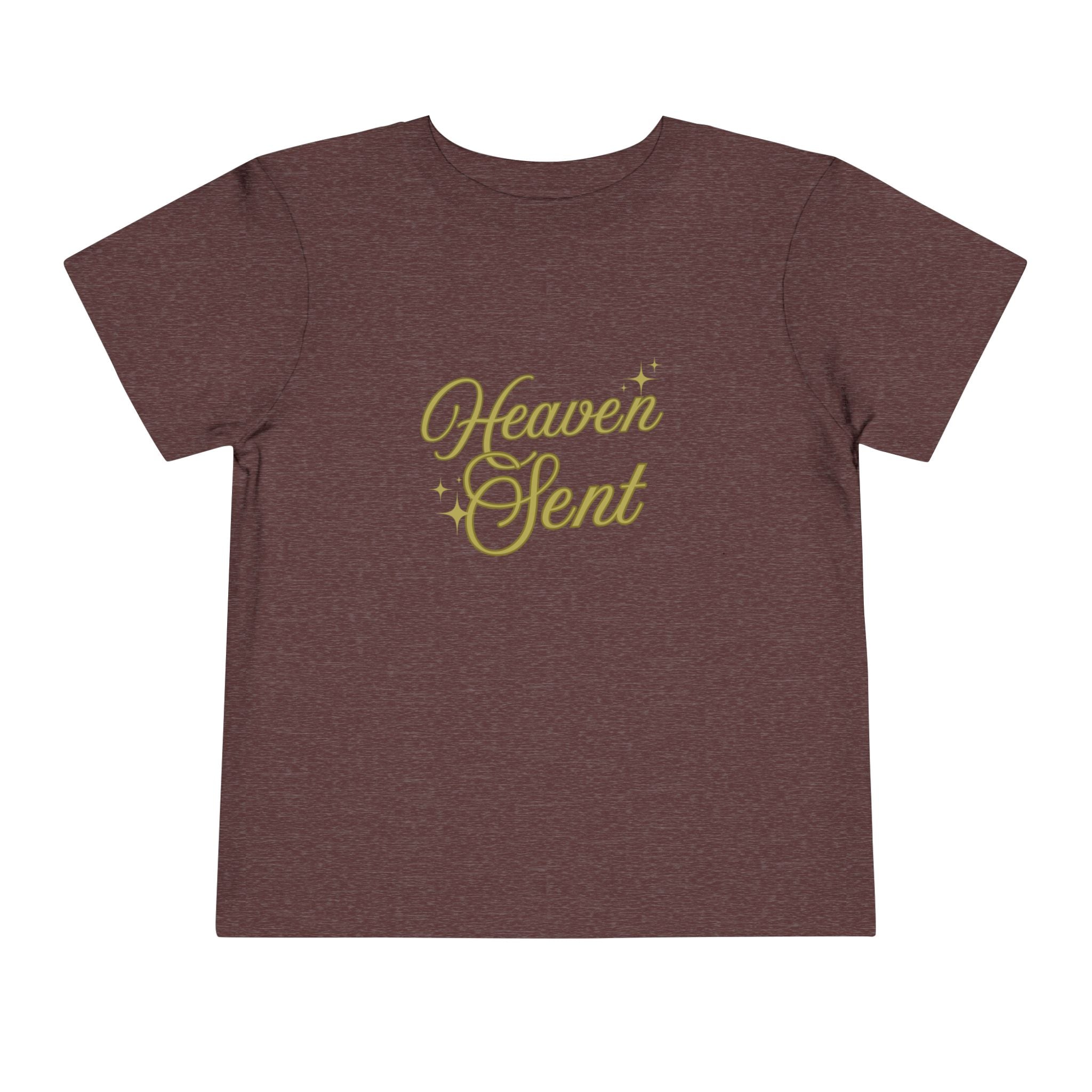 Heaven Sent Toddler Tee — Gold Script Baby Shirt