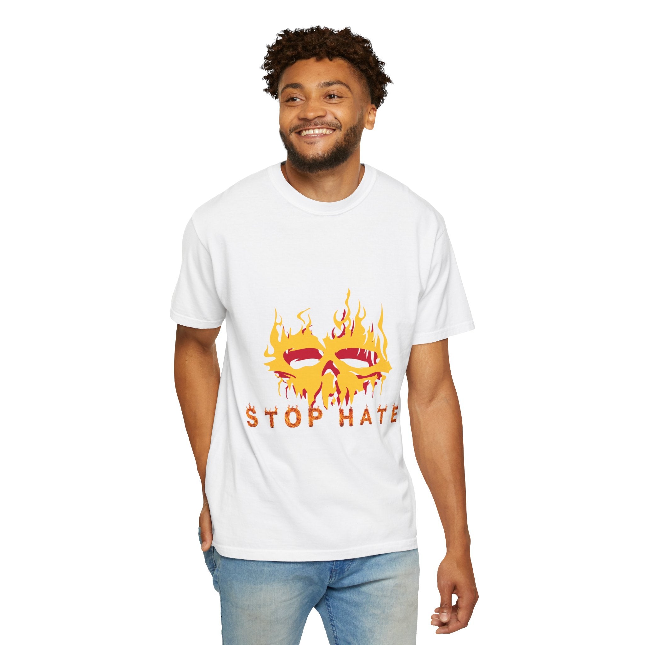 Stop Hate Flame Mask T-Shirt