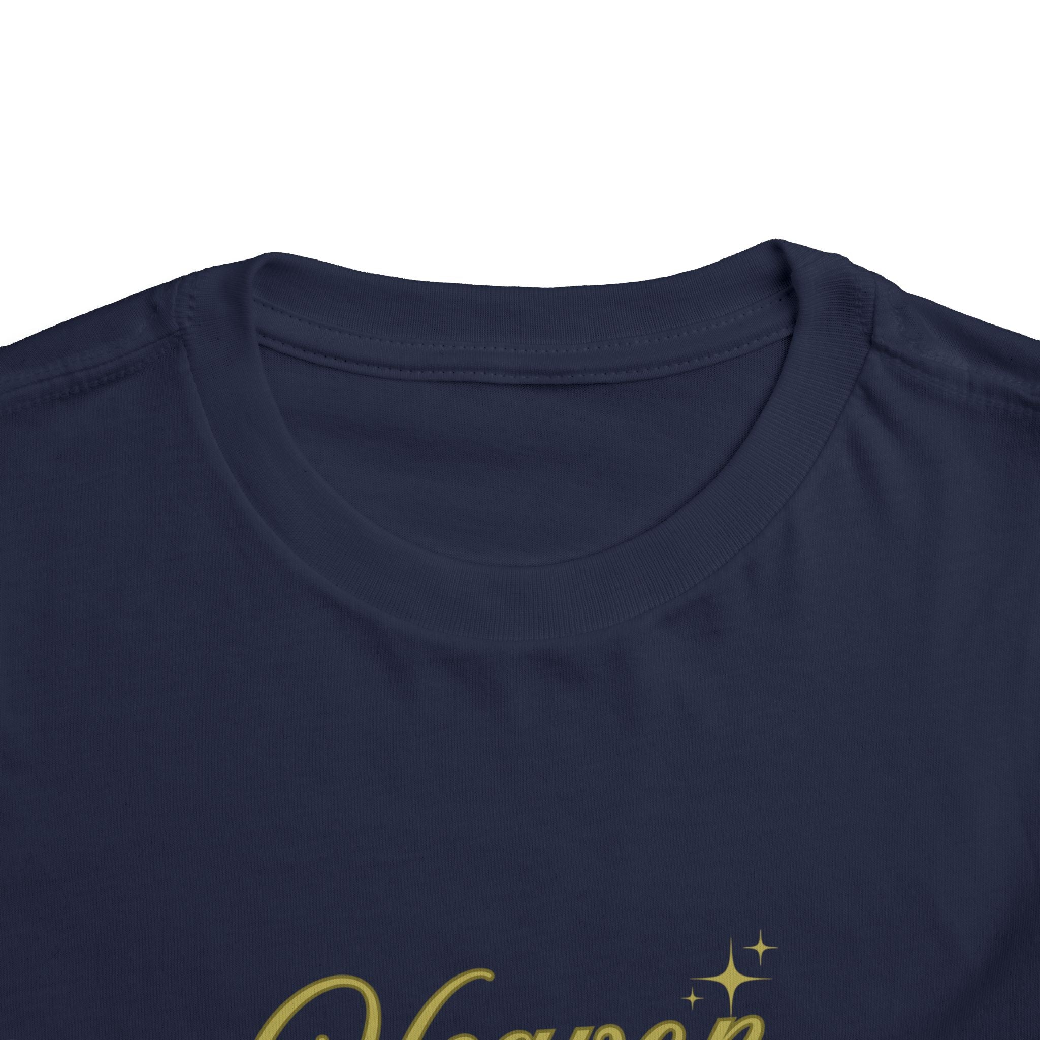 Heaven Sent Toddler Tee — Gold Script Baby Shirt