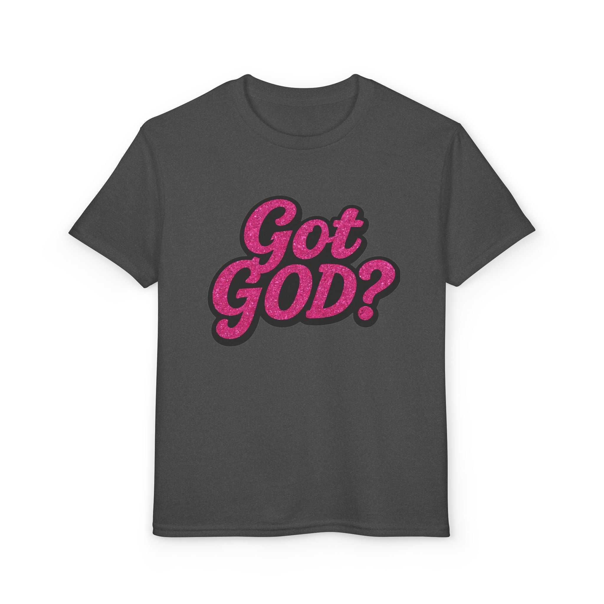 Youth T-Shirt — "Got GOD?" Pink Retro Faith Graphic