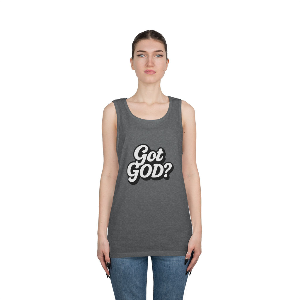 Got God? Tank Top — Retro Script Faith Graphic Tank