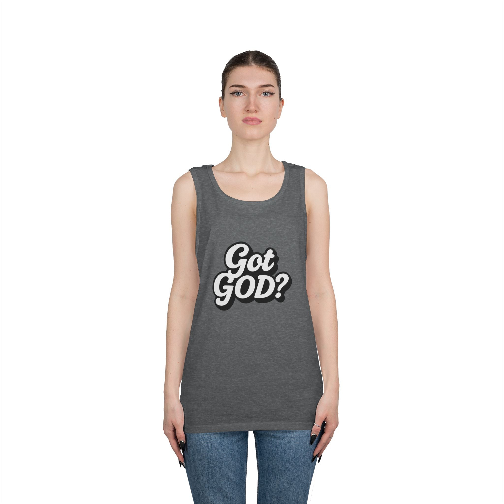 Got God? Tank Top — Retro Script Faith Graphic Tank