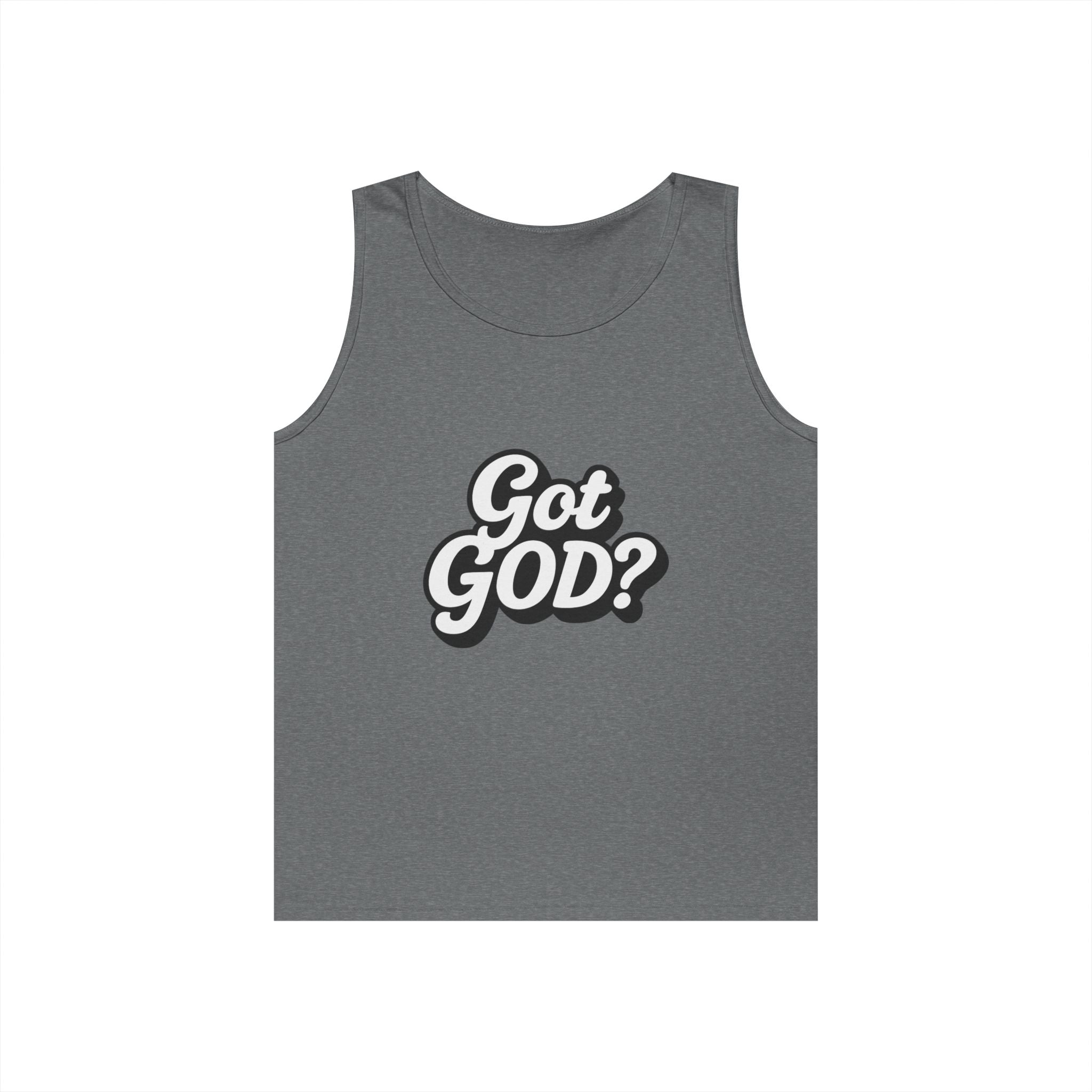 Got God? Tank Top — Retro Script Faith Graphic Tank