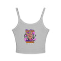 Stop Hating Racism Peace Sign Crop Tank Top — Anti-Racism Women's Spaghetti Strap