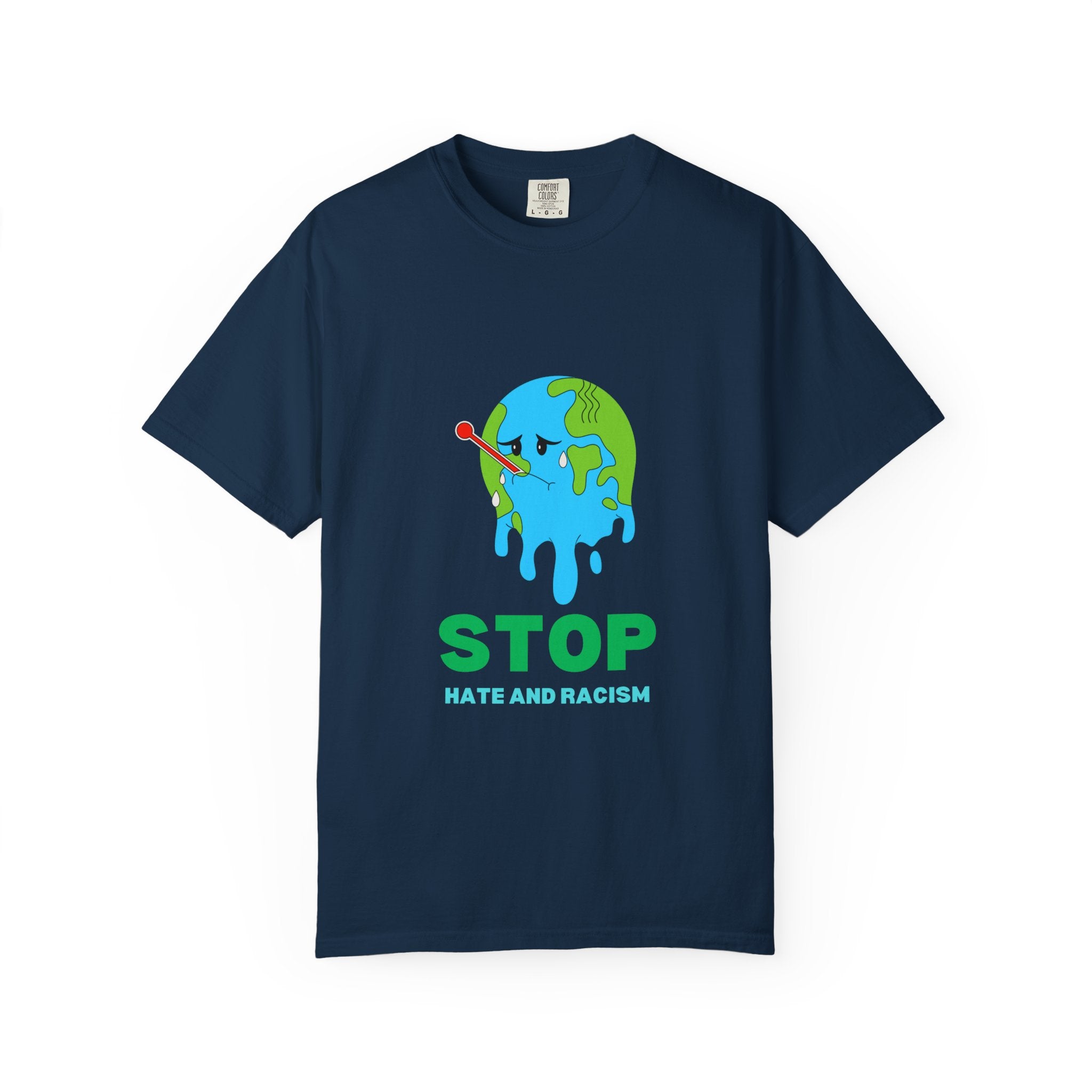 Stop Hate and Racism T-Shirt — Anti-Racism Earth Graphic Tee