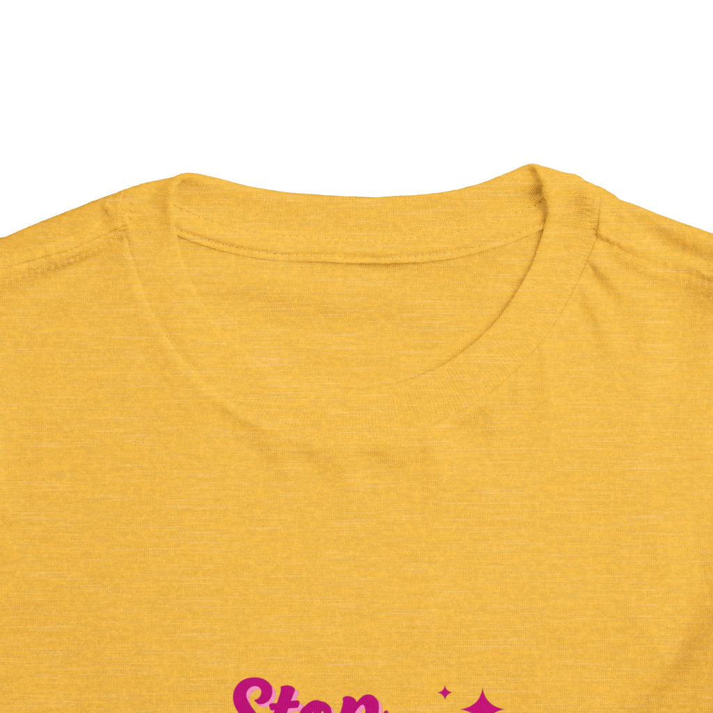 Toddler Tee "Stop Hate and Racism" — Pink Social Justice Kids Shirt
